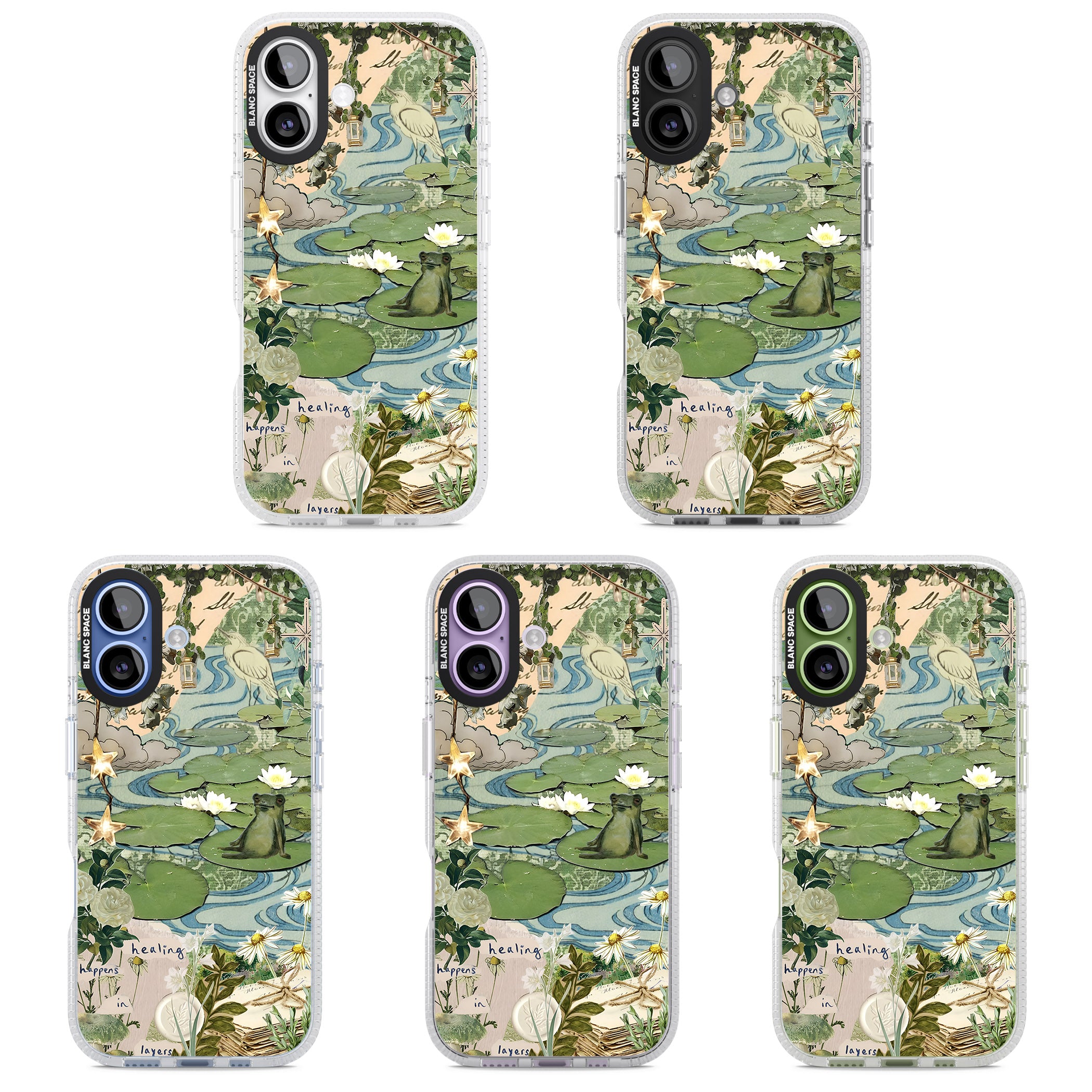 Lily Pad River iPhone 17 Impact Air Clear Phone Case APT Impact Protection