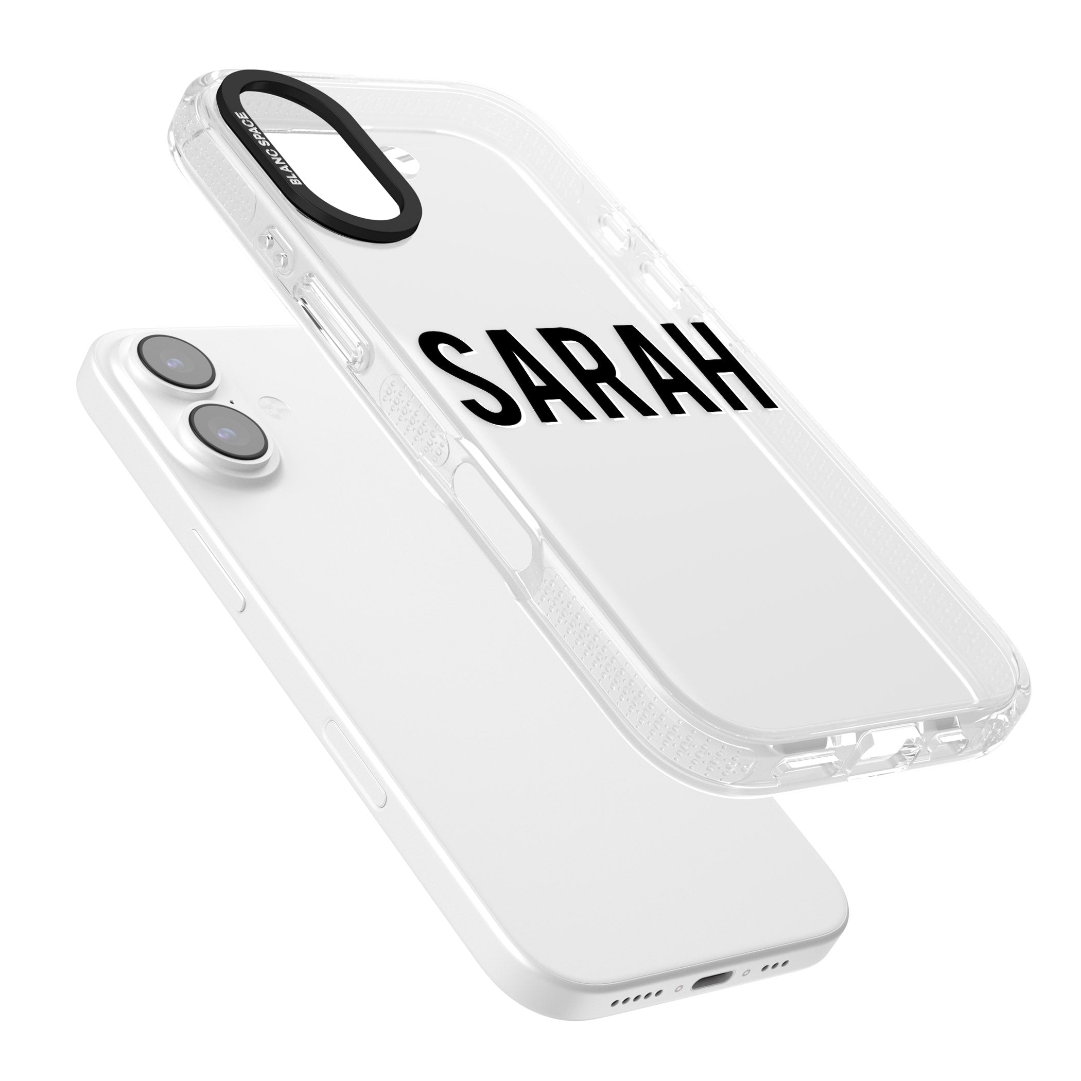 Personalised Clear Name iPhone 17 Impact Air Clear Phone Case Colours