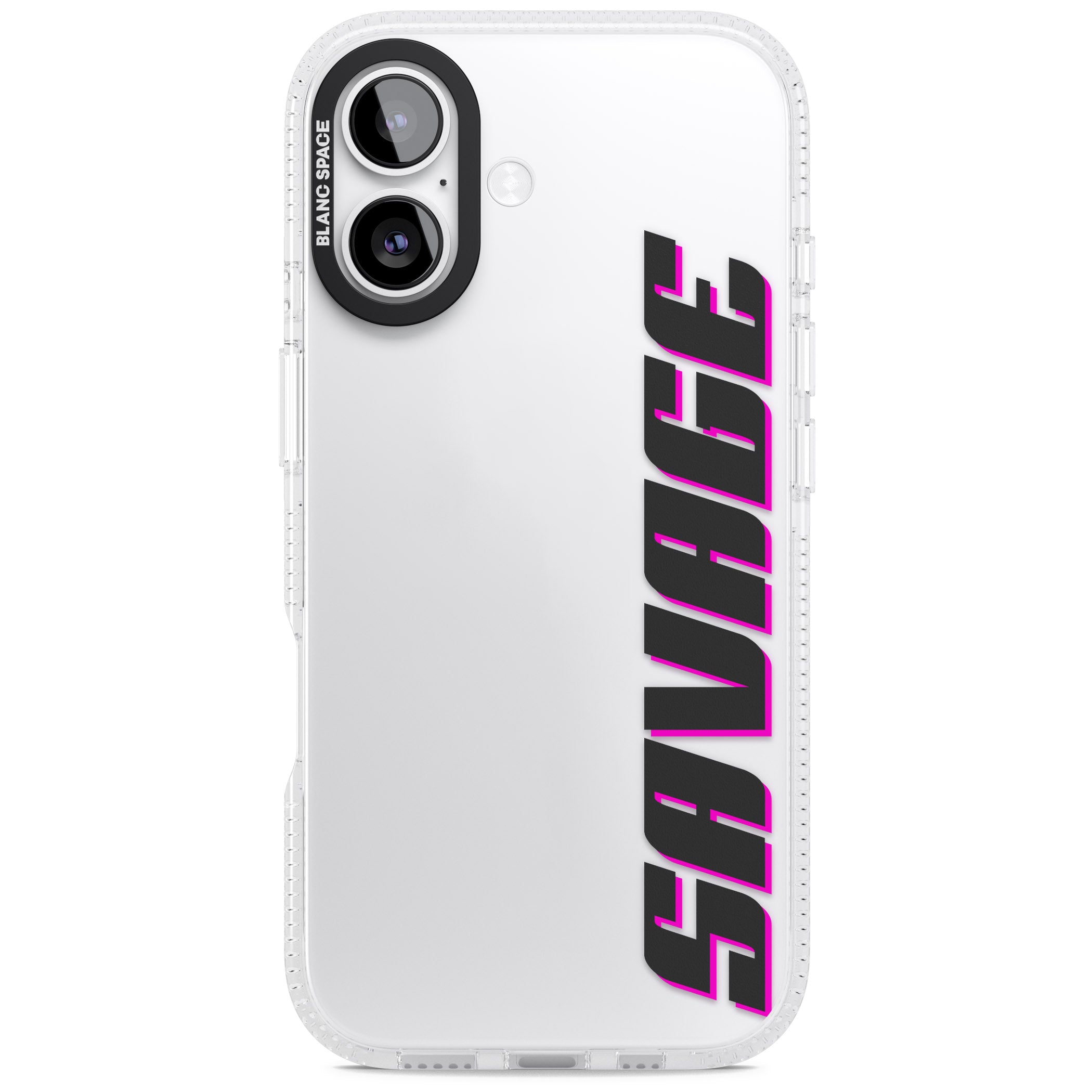 Personalised Cool Vertical Name iPhone 17 Impact Air Clear Phone Case