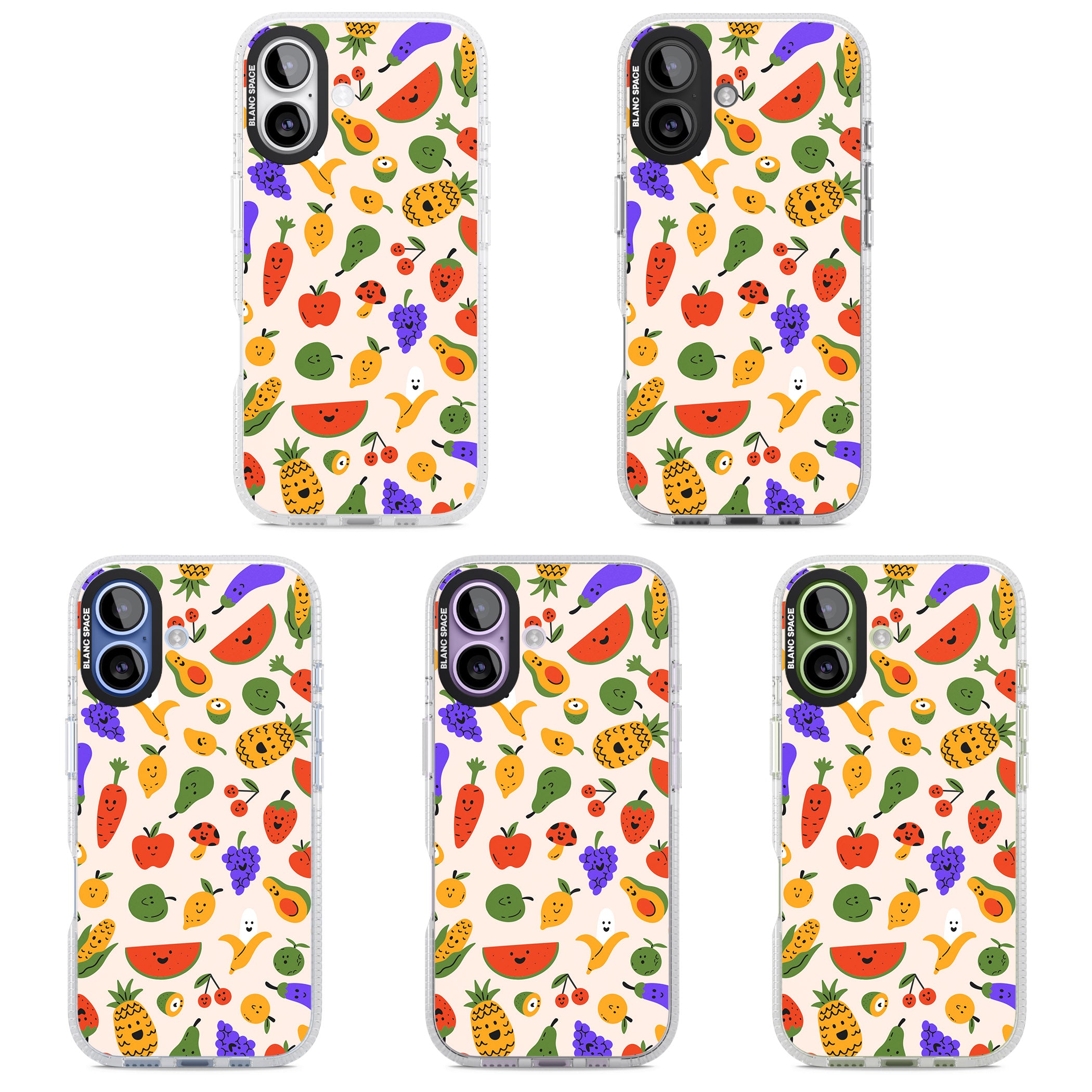 Kawaii Fruit iPhone 17 Impact Air Clear Phone Case APT Impact Protection