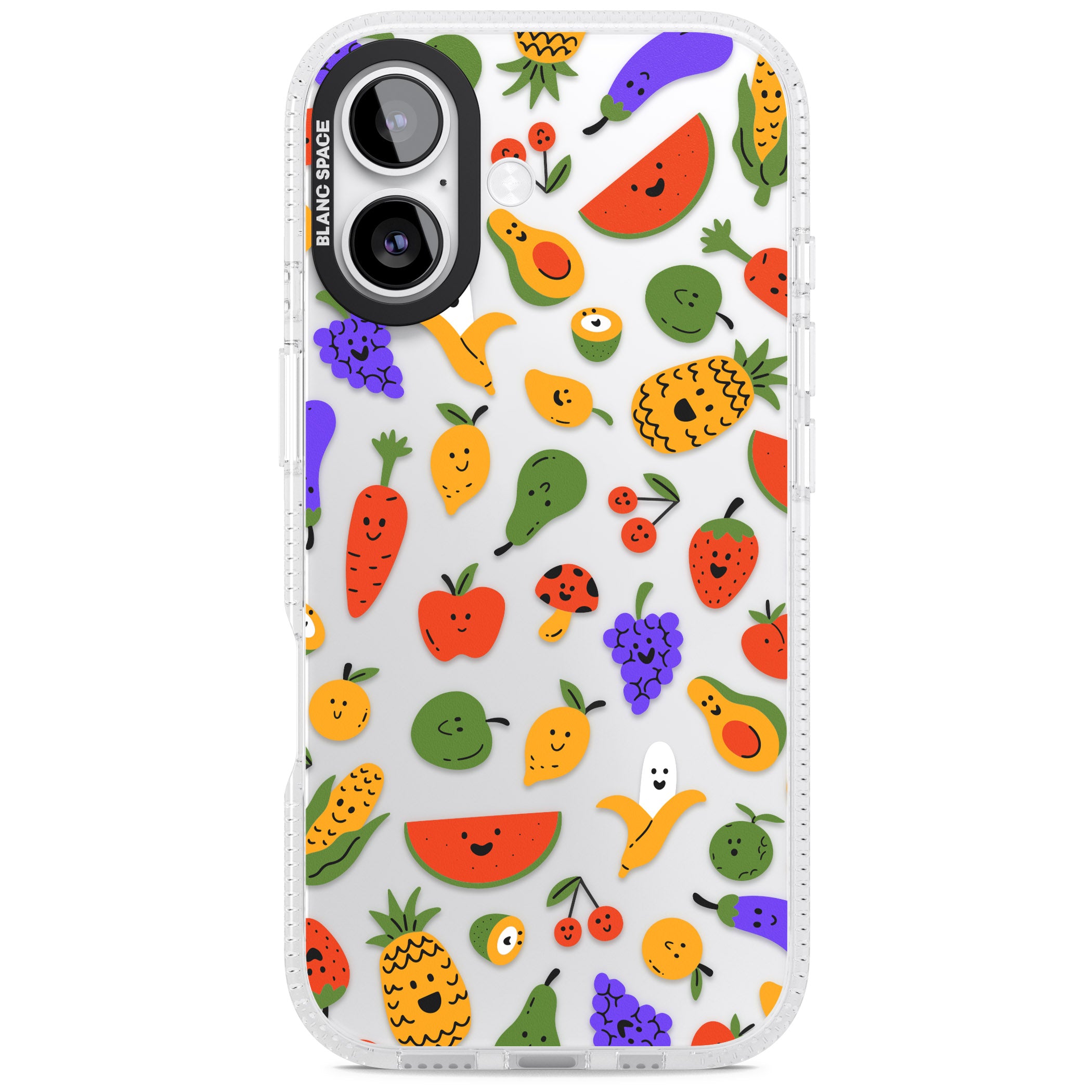 Playful Fruit Kawaii iPhone 17 Impact Air Clear Phone Case