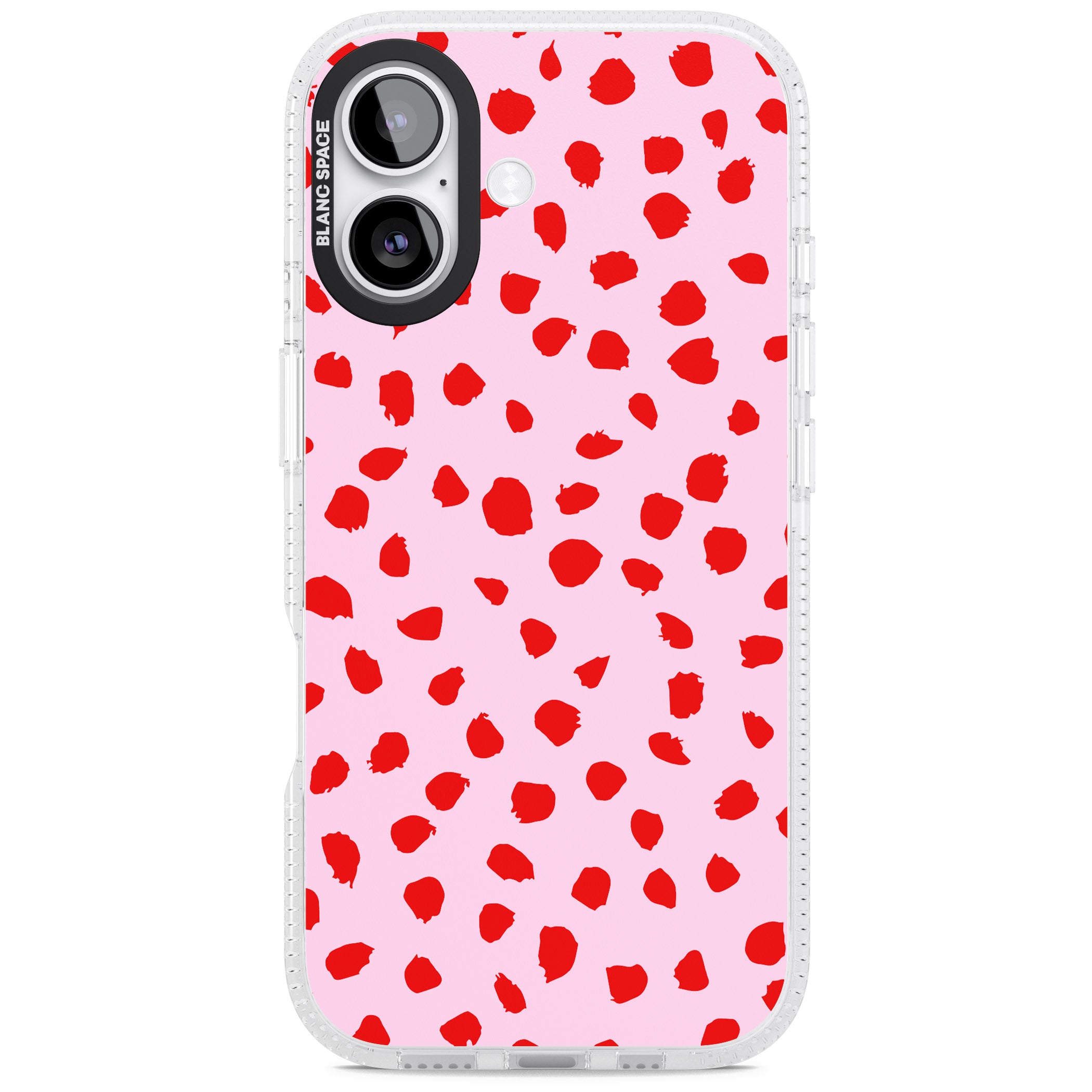 Red Polka Dot iPhone 17 Impact Air Clear Phone Case