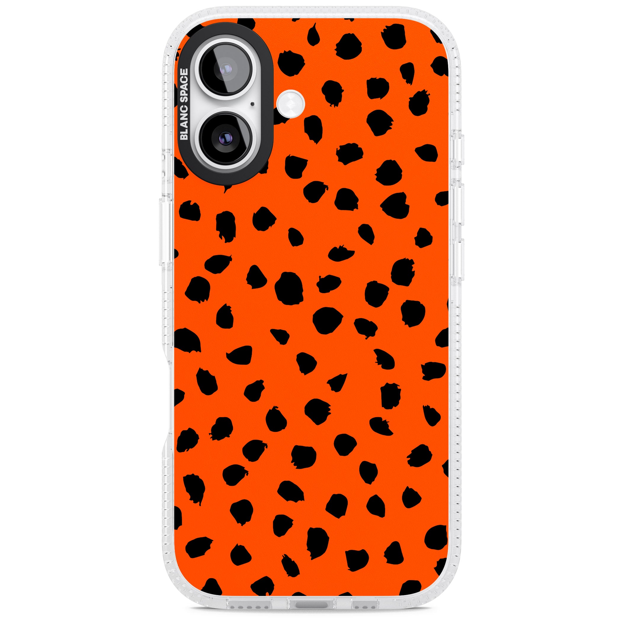 Bold Red Spot Print iPhone 17 Impact Air Clear Phone Case