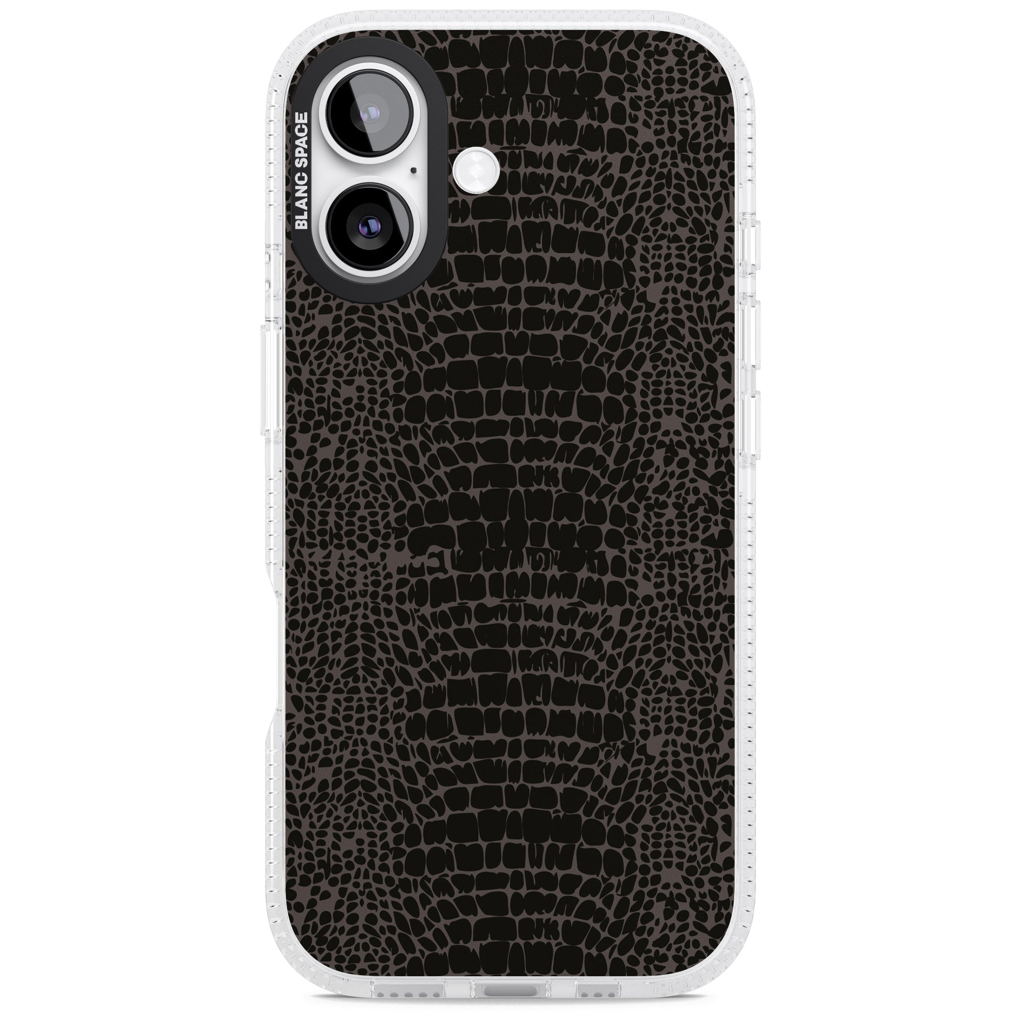 Dark Animal Print Snake Skin iPhone 17 Impact Air Clear Phone Case