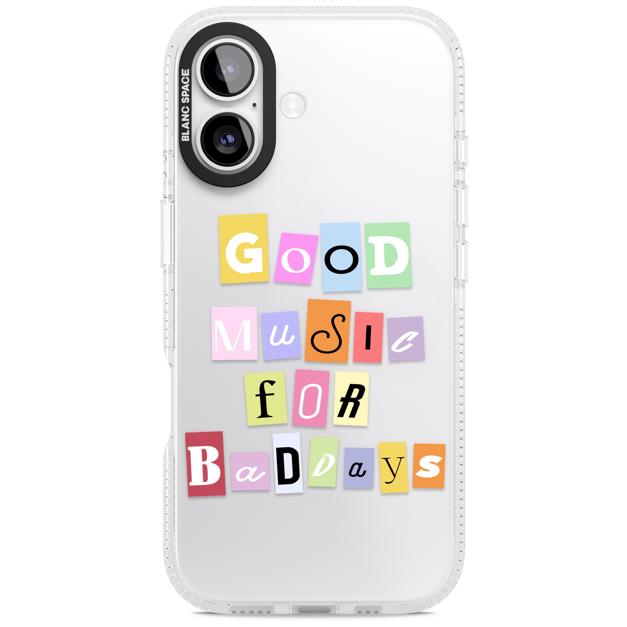 Good Music For Bad Days iPhone 17 Impact Air Clear Phone Case