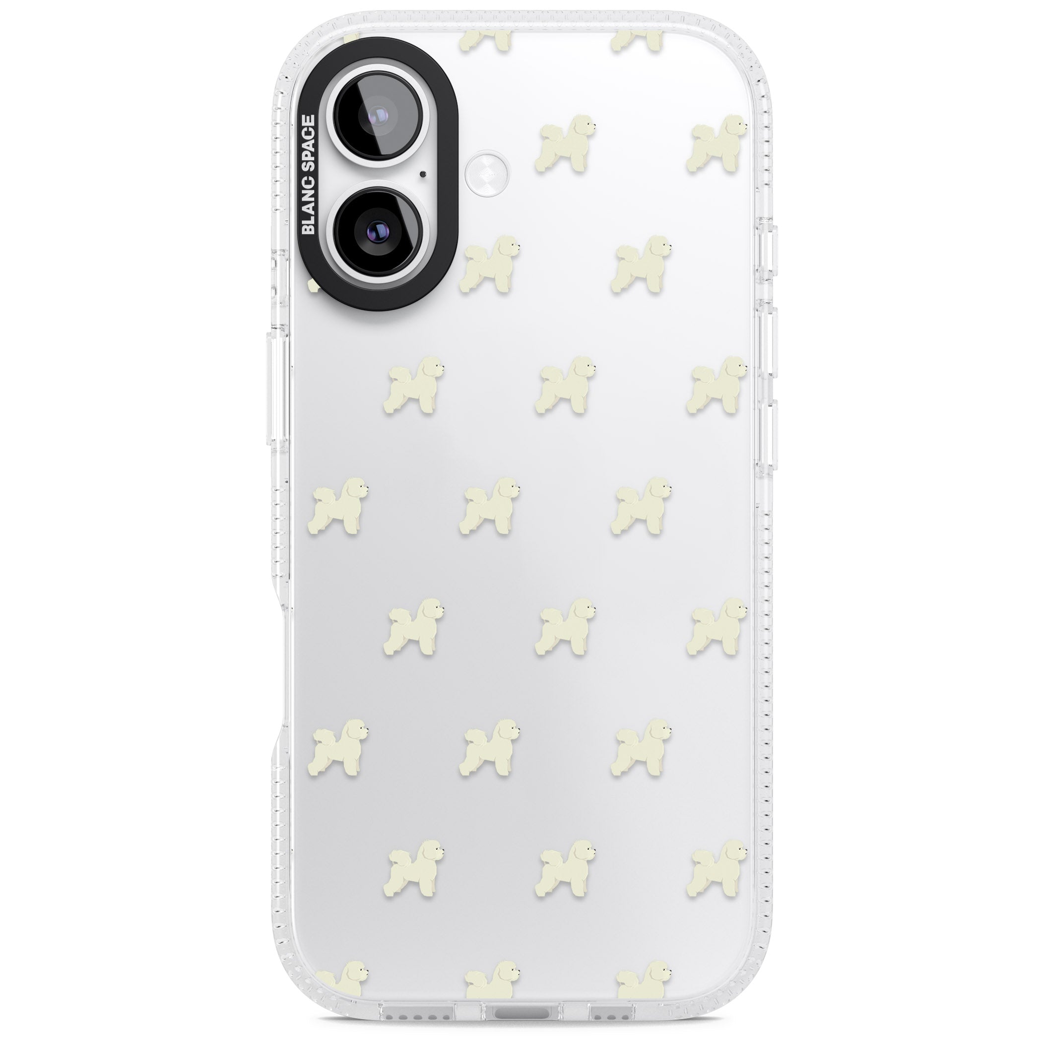 Bichon Frise Pattern iPhone 17 Impact Air Clear Phone Case