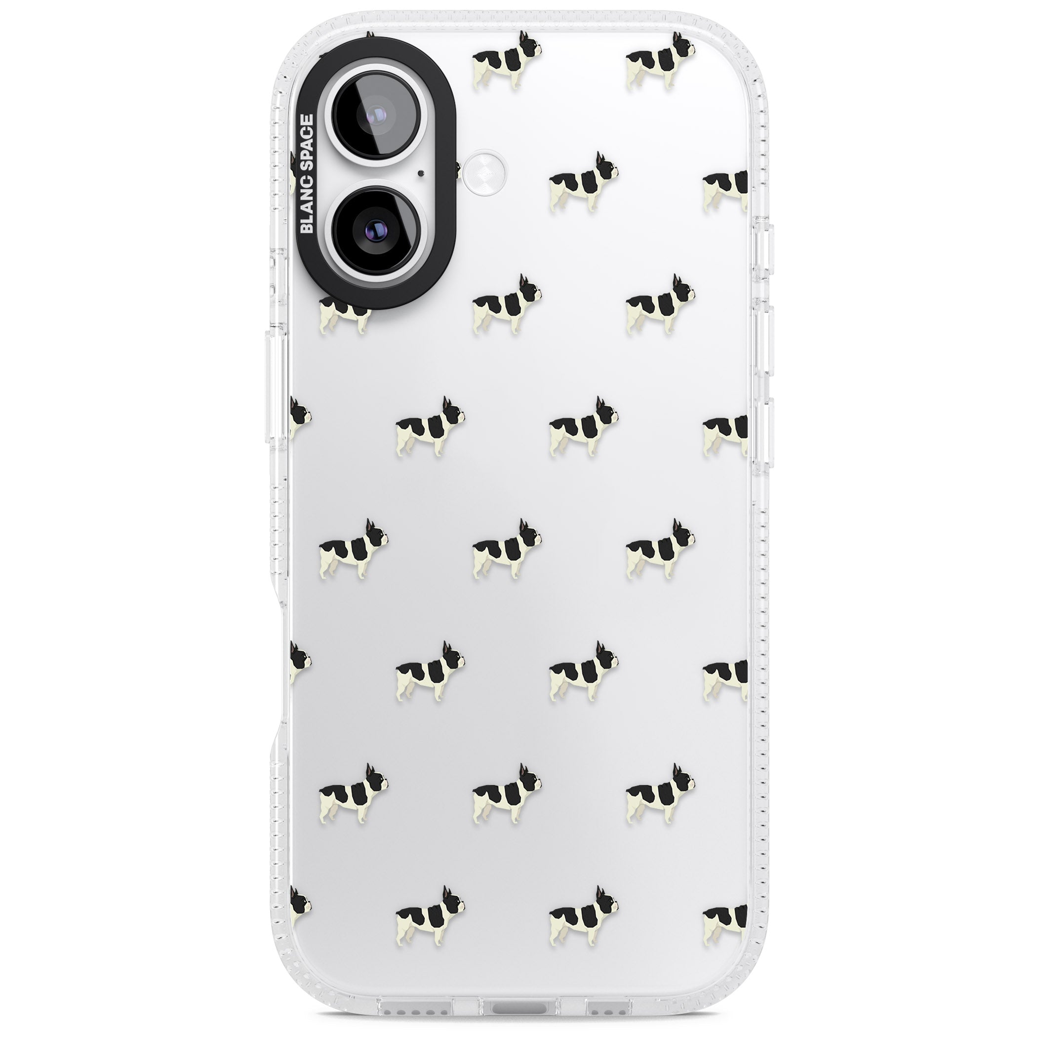 Frenchie Repeat Dog iPhone 17 Impact Air Clear Phone Case
