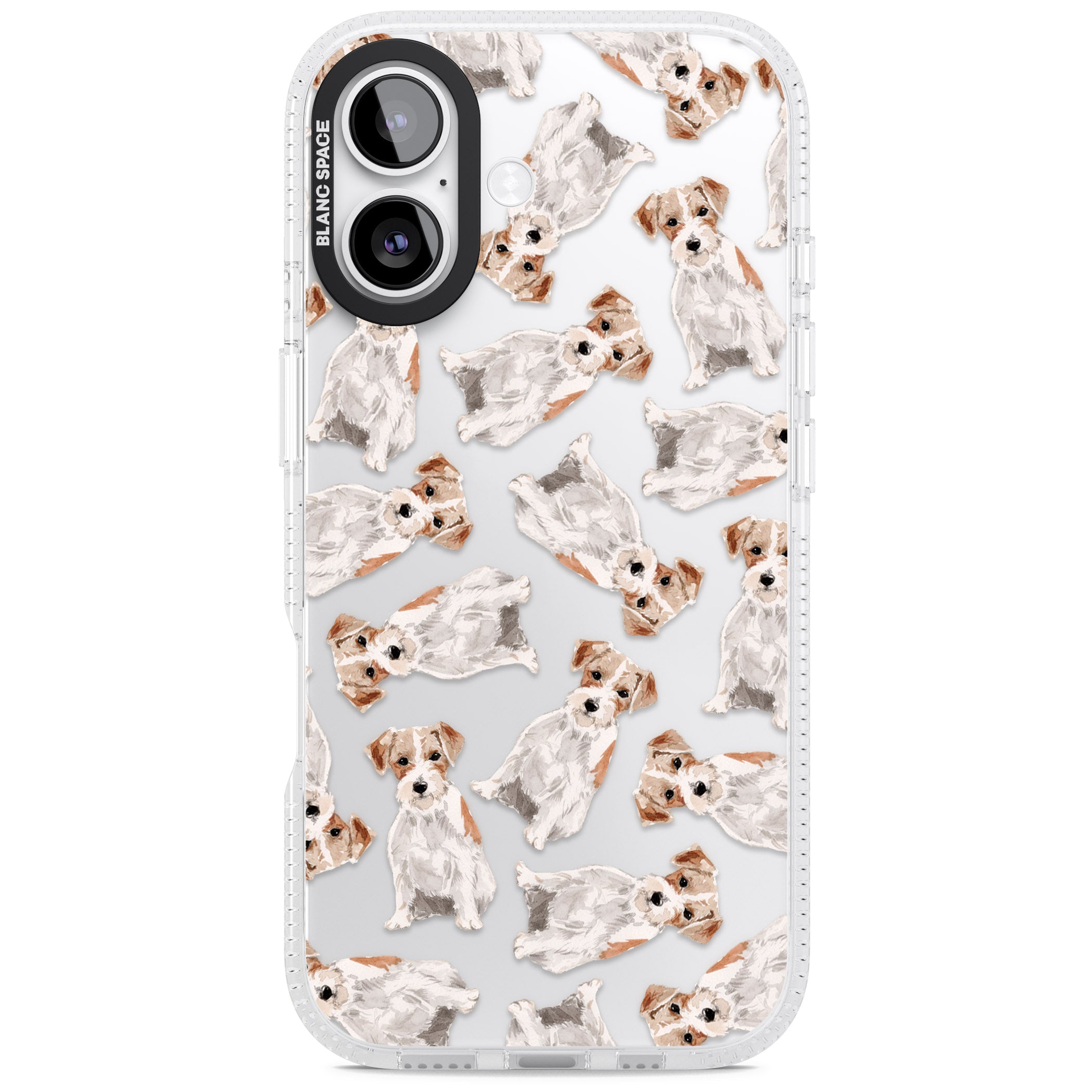 Whimsical Wirehaired Jack Russell iPhone 17 Impact Air Clear Phone Case