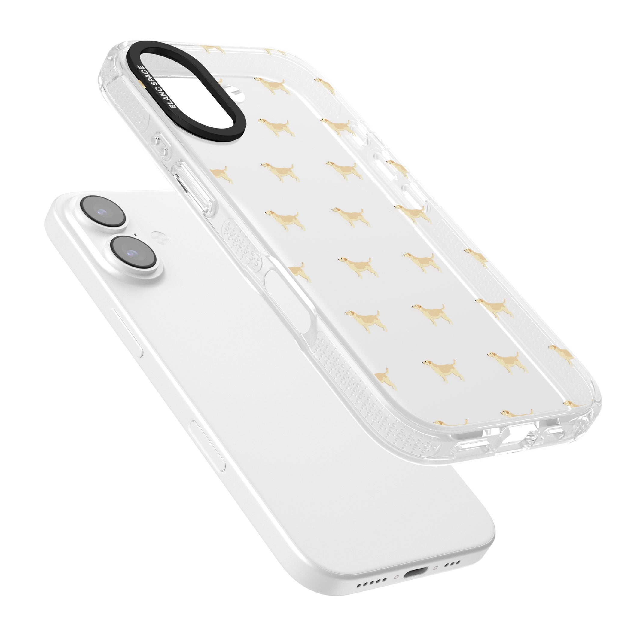 Tan Labrador Dog Pattern iPhone 17 Impact Air Clear Phone Case Colours