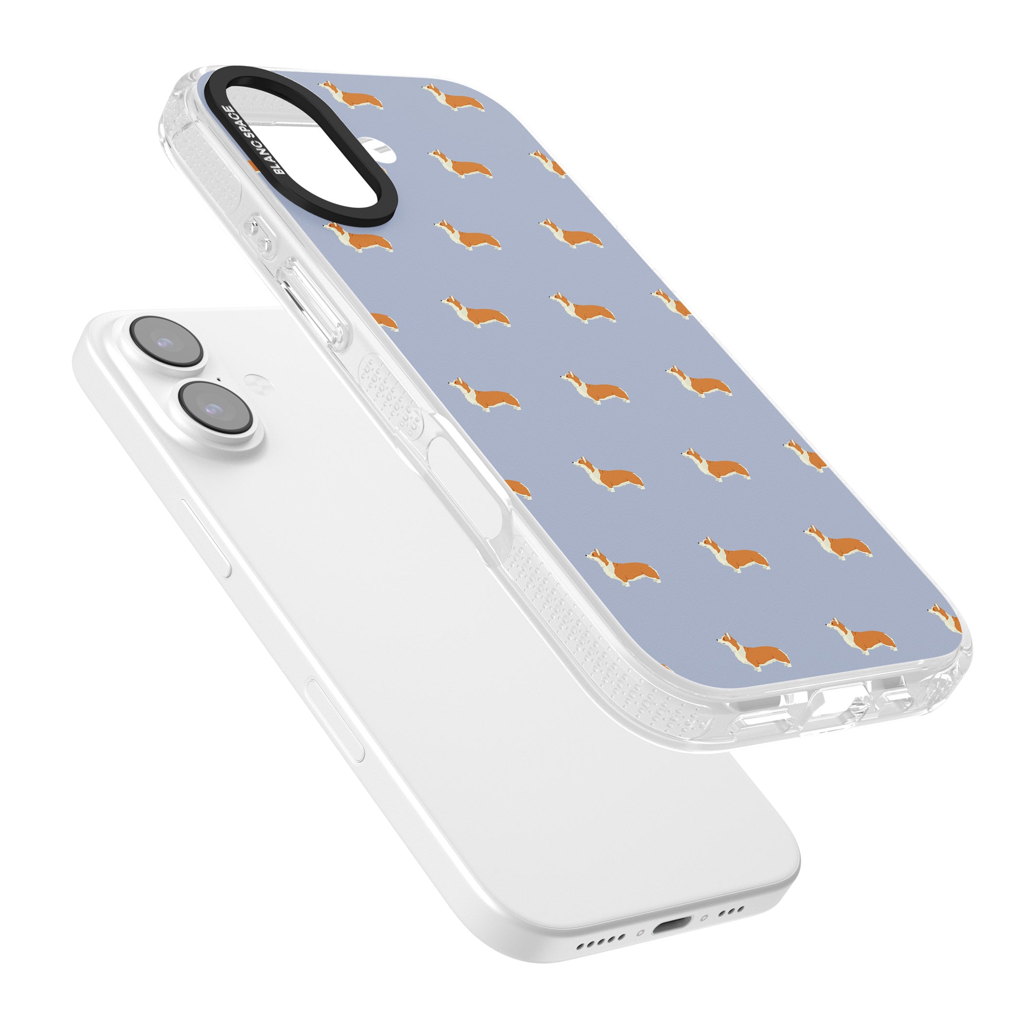 Corgi Pattern iPhone 17 Impact Air Clear Phone Case Colours