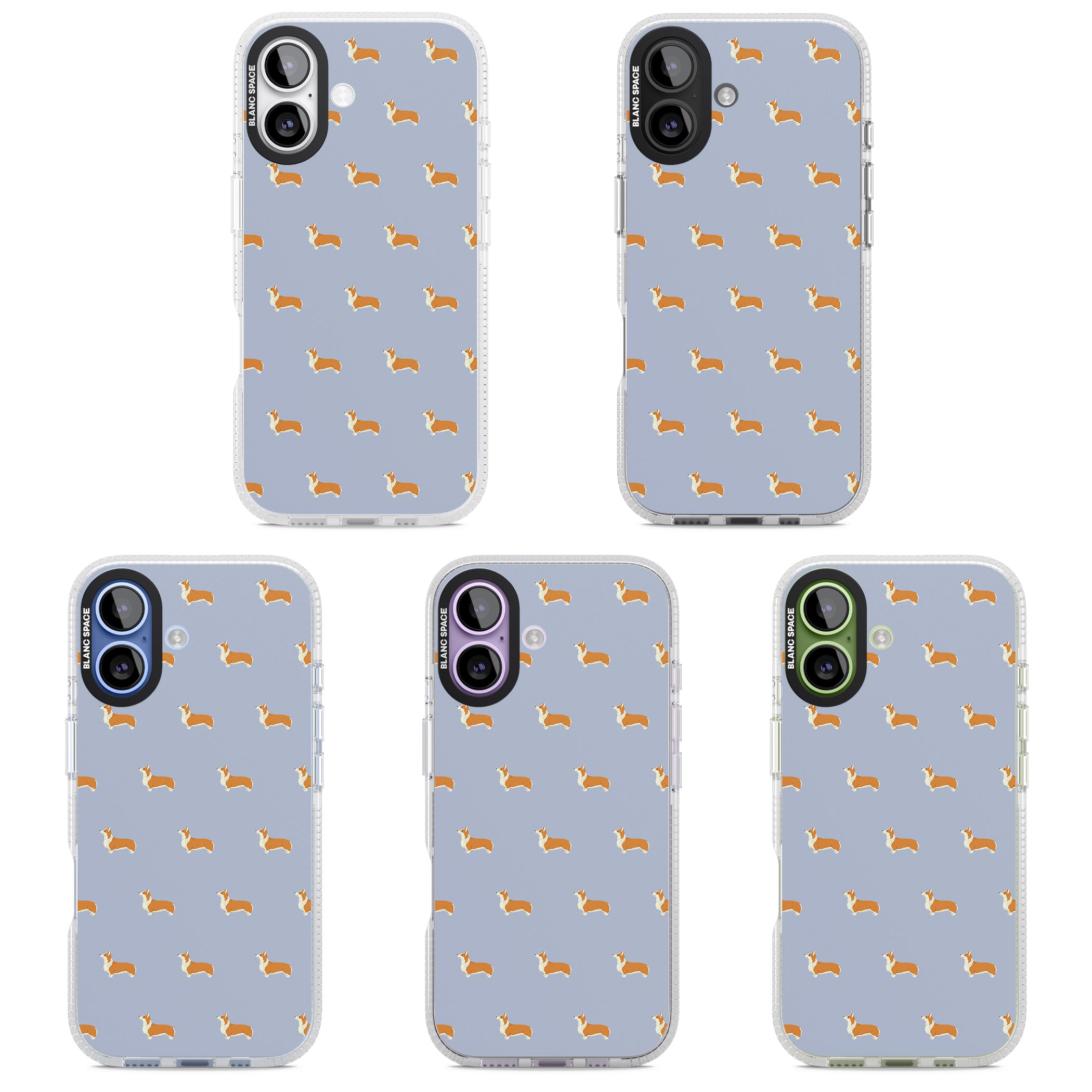 Corgi Pattern iPhone 17 Impact Air Clear Phone Case APT Impact Protection