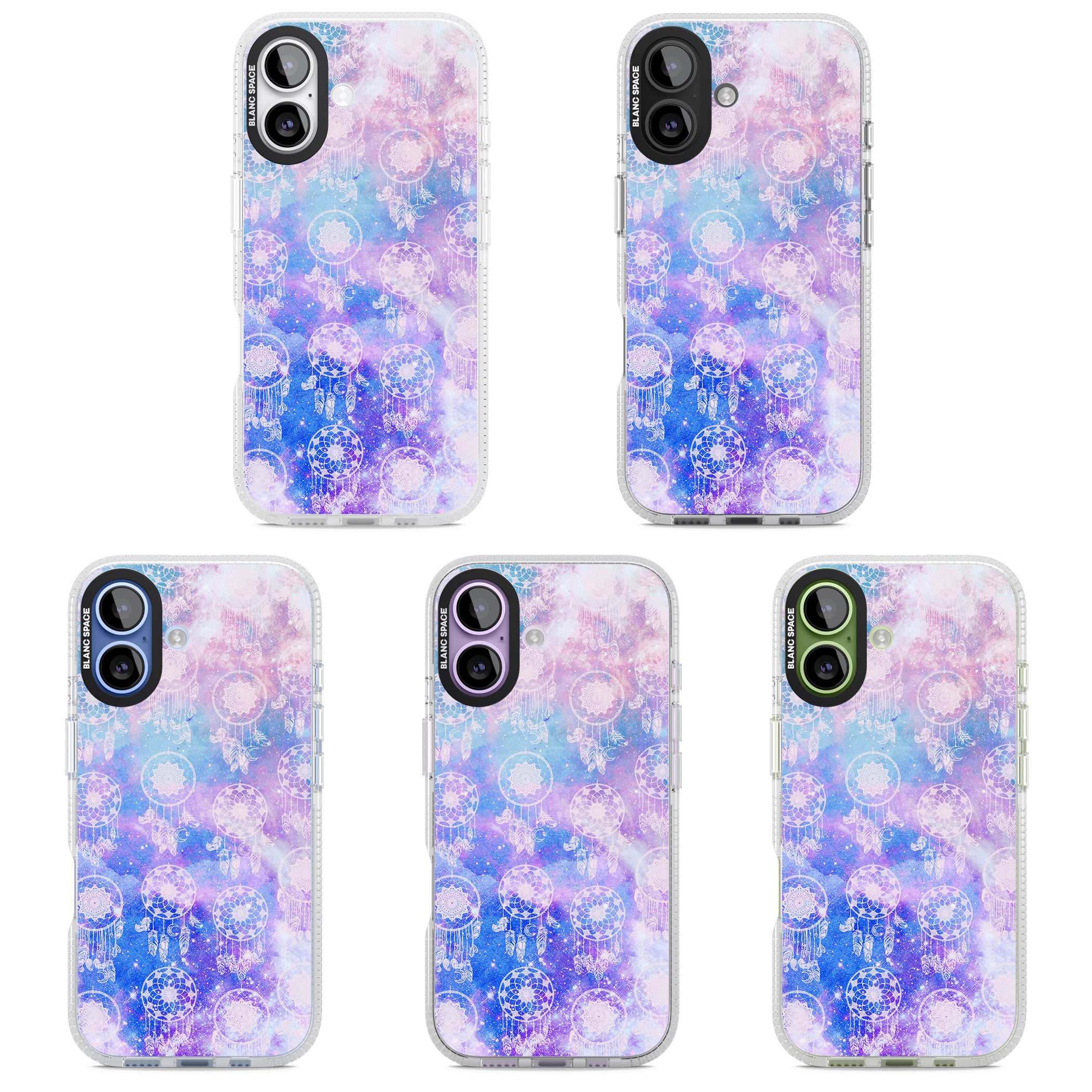Dreamcatcher Galaxy Tie Dye iPhone 17 Impact Air Clear Phone Case APT Impact Protection