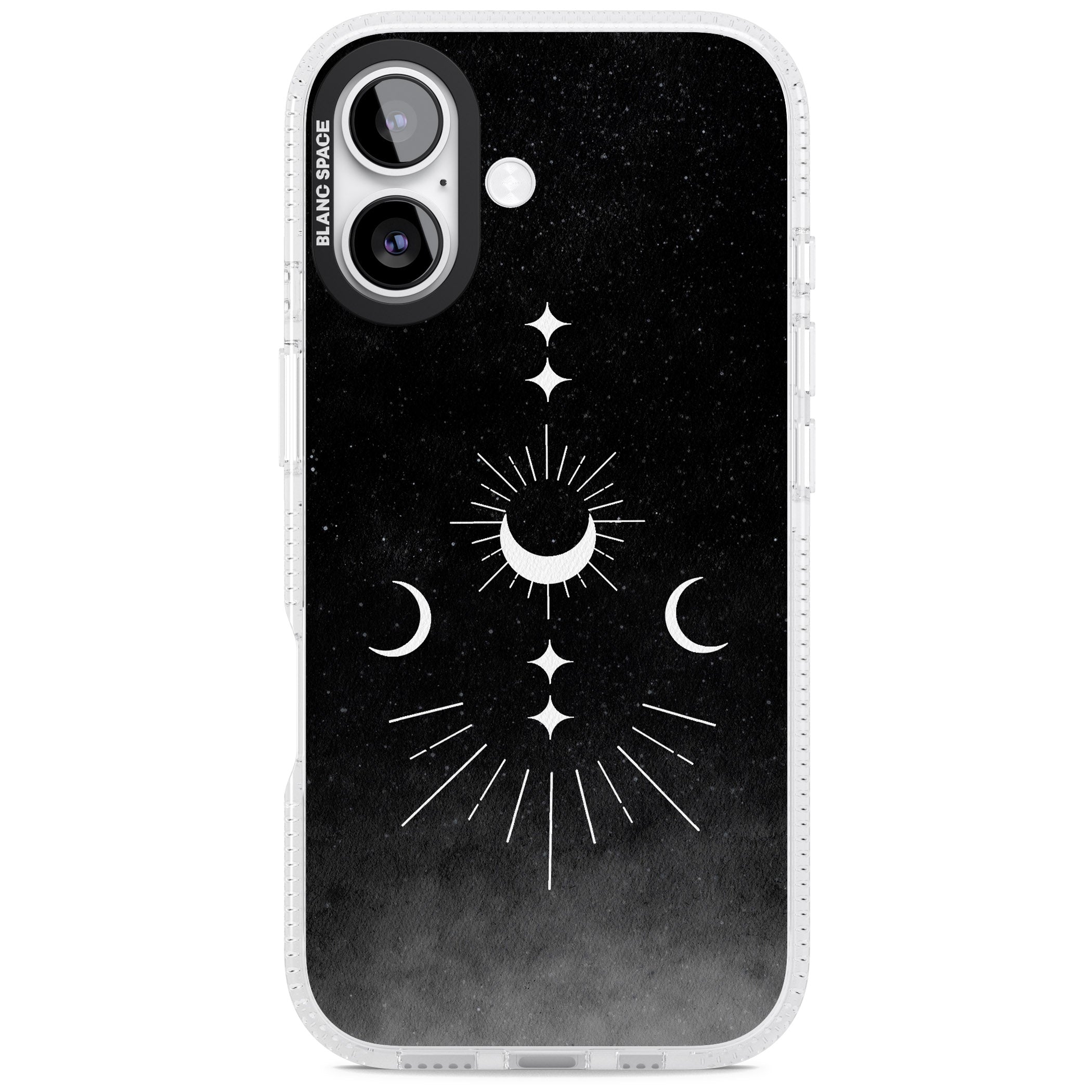 Lunar Mandala iPhone 17 Impact Air Clear Phone Case