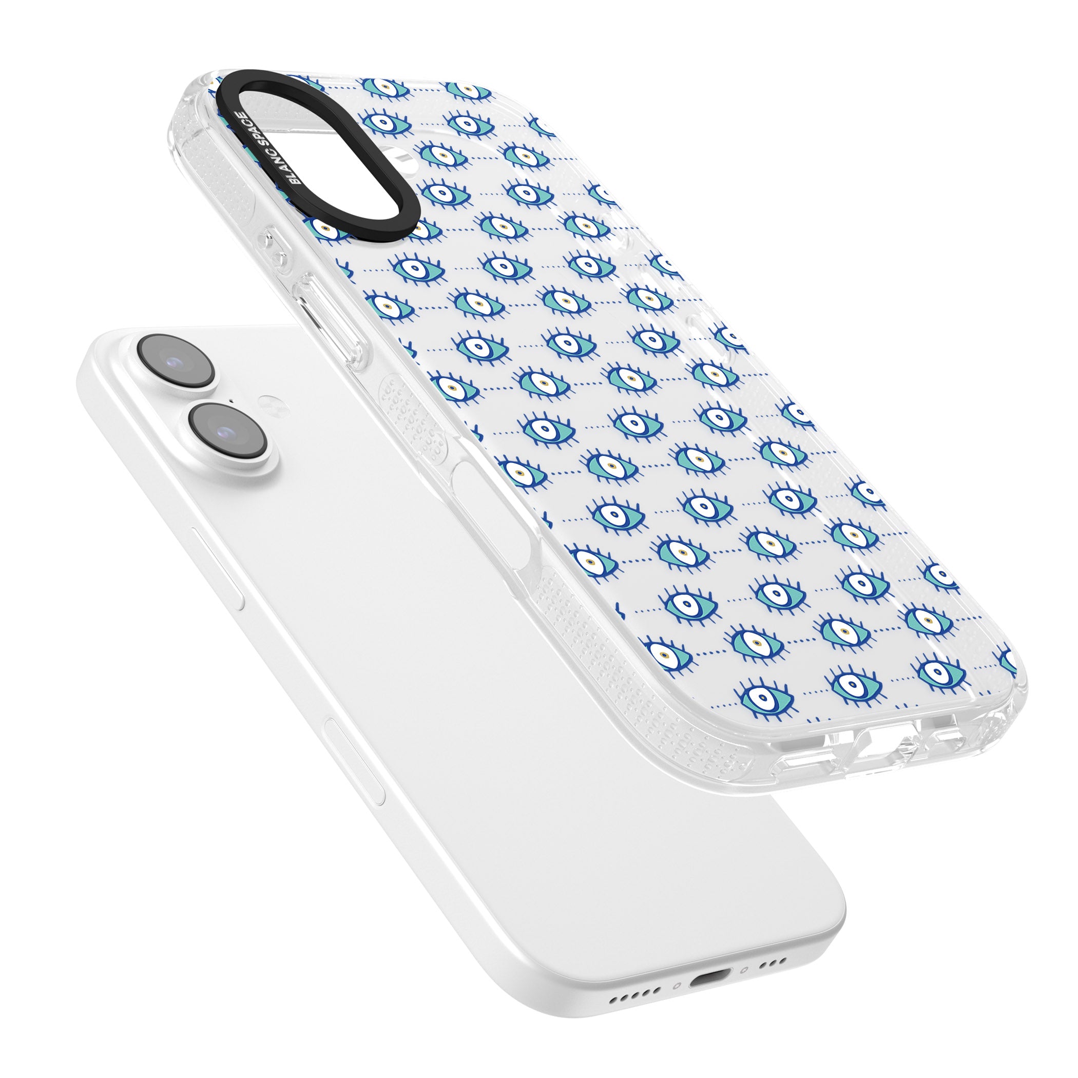 Psychedelic Eyes iPhone 17 Impact Air Clear Phone Case Colours