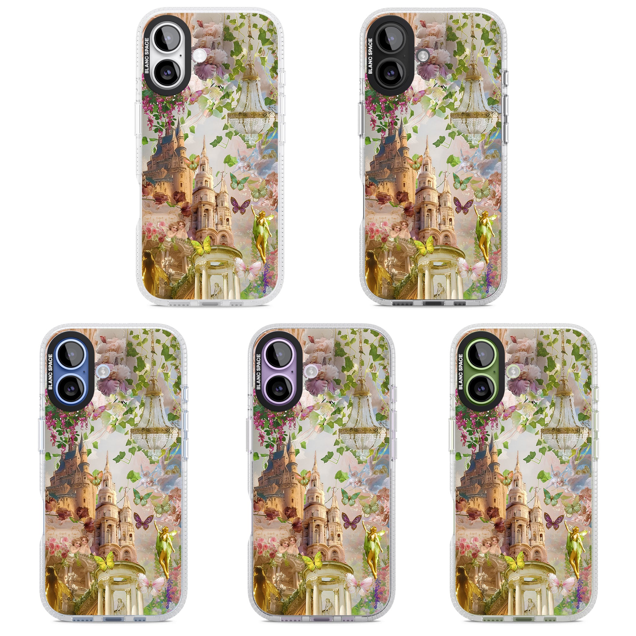 Fairies & Castles Collage iPhone 17 Impact Air Clear Phone Case APT Impact Protection