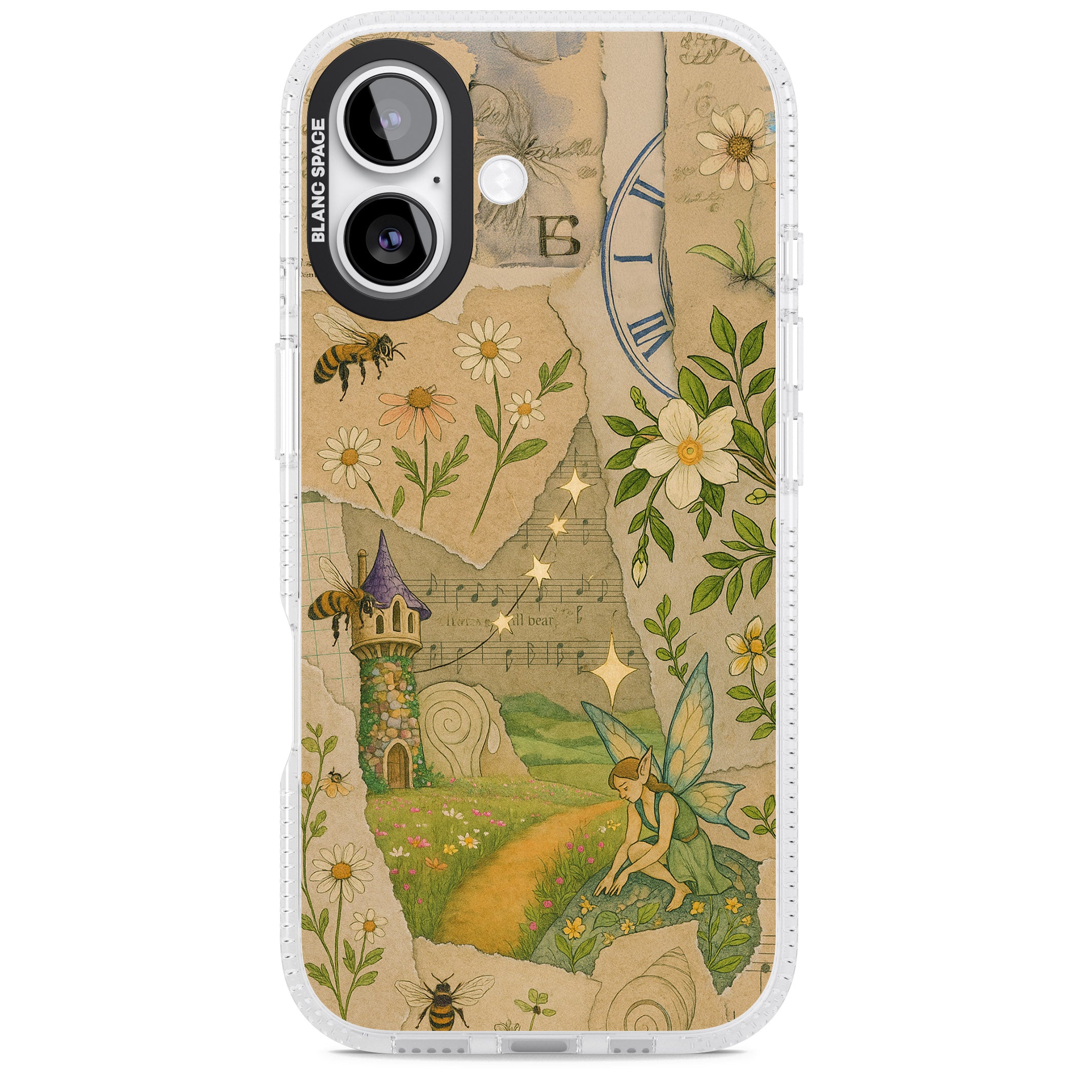 Floral Fairy Collage iPhone 17 Impact Air Clear Phone Case