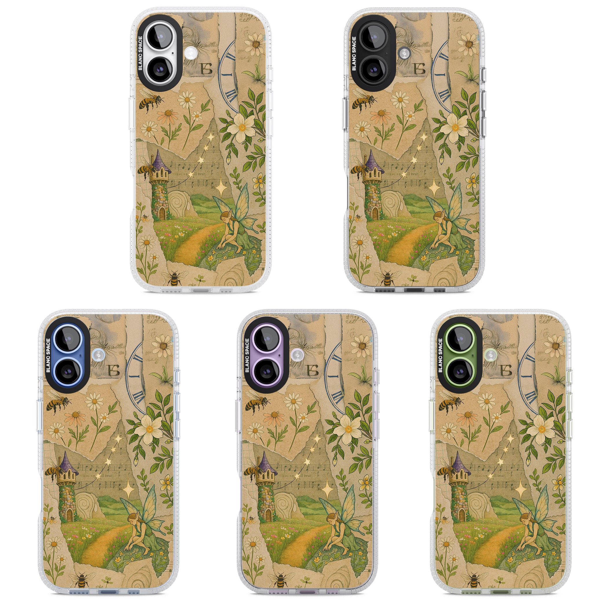Floral Fairy Collage iPhone 17 Impact Air Clear Phone Case APT Impact Protection