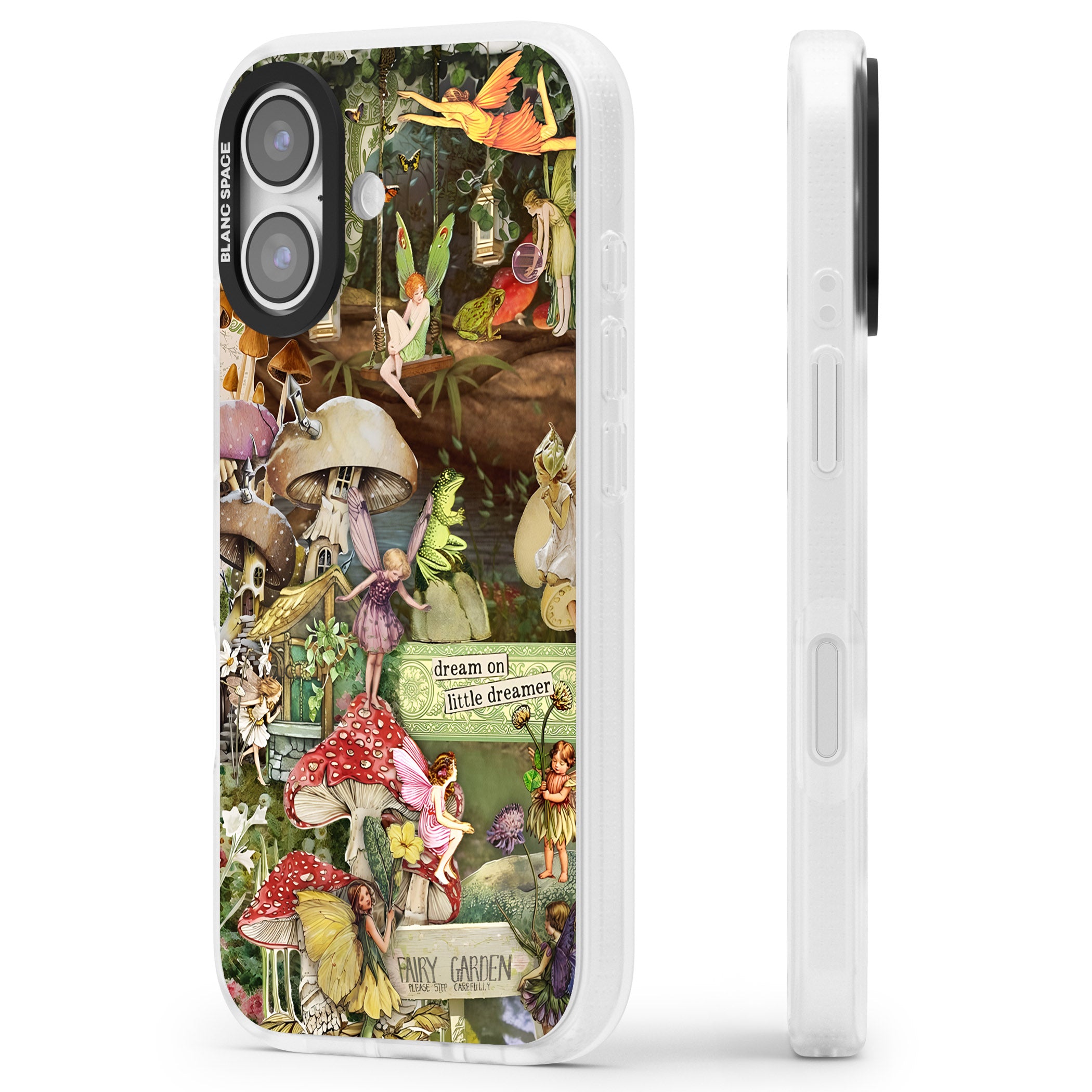 Dreamy Garden iPhone 17 Impact Air Clear Phone Case Side Profile