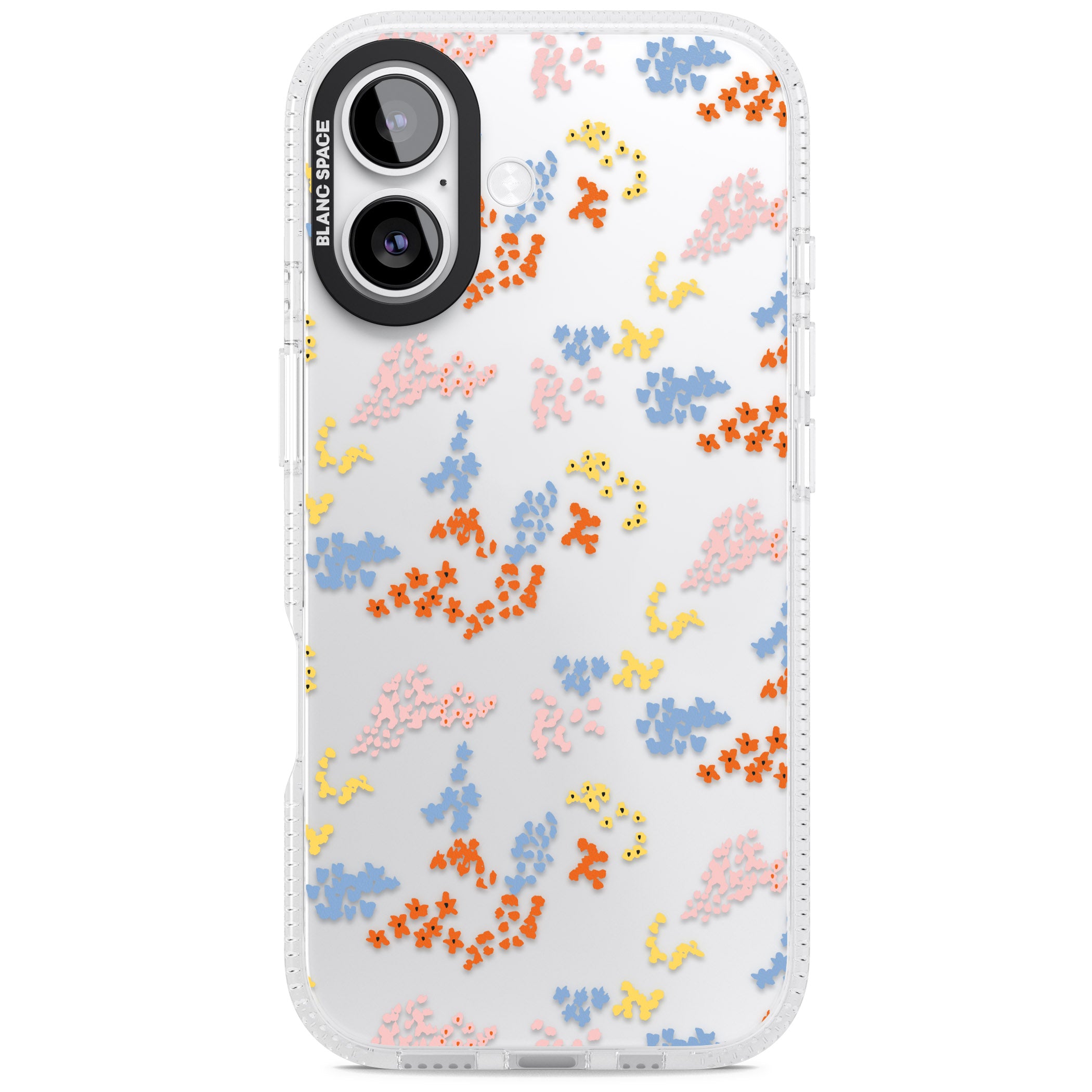 Floral Confetti: Transparent Delight iPhone 17 Impact Air Clear Phone Case