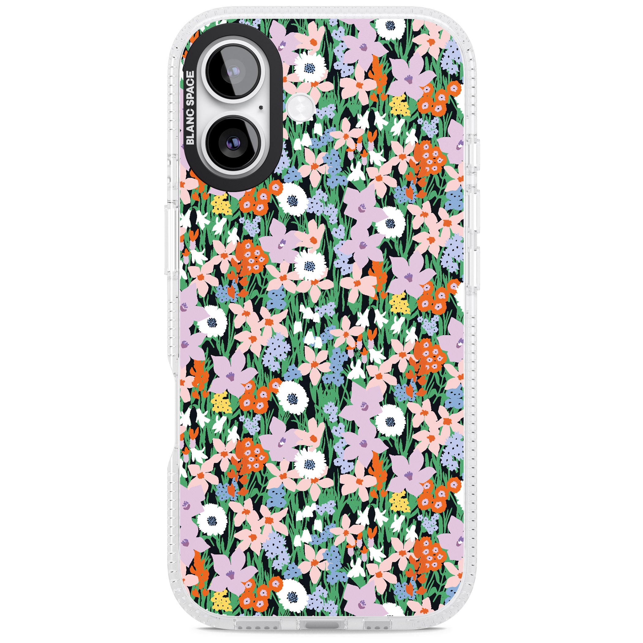 Jazzy Floral Mix iPhone 17 Impact Air Clear Phone Case
