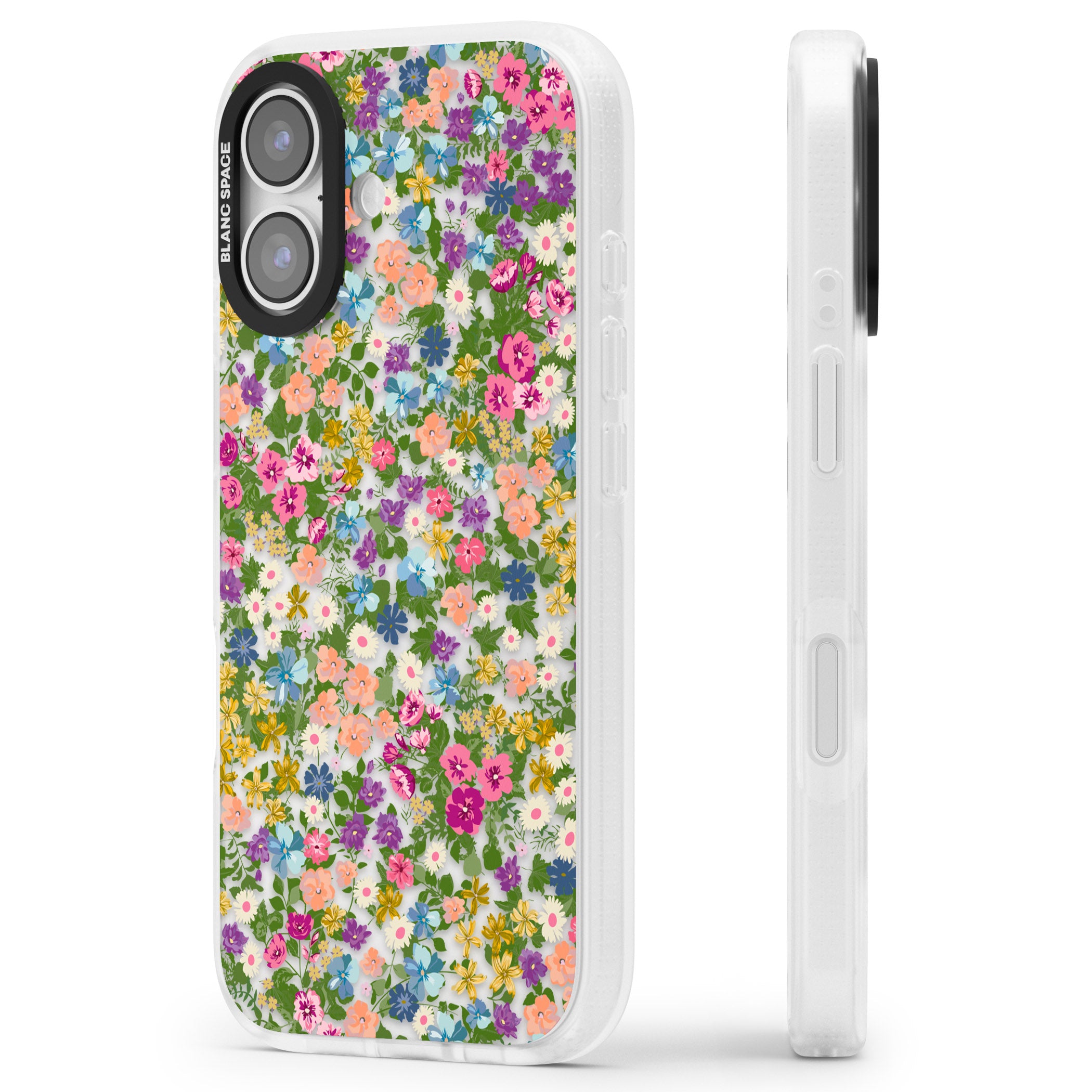 Tuscan Meadow iPhone 17 Impact Air Clear Phone Case Side Profile