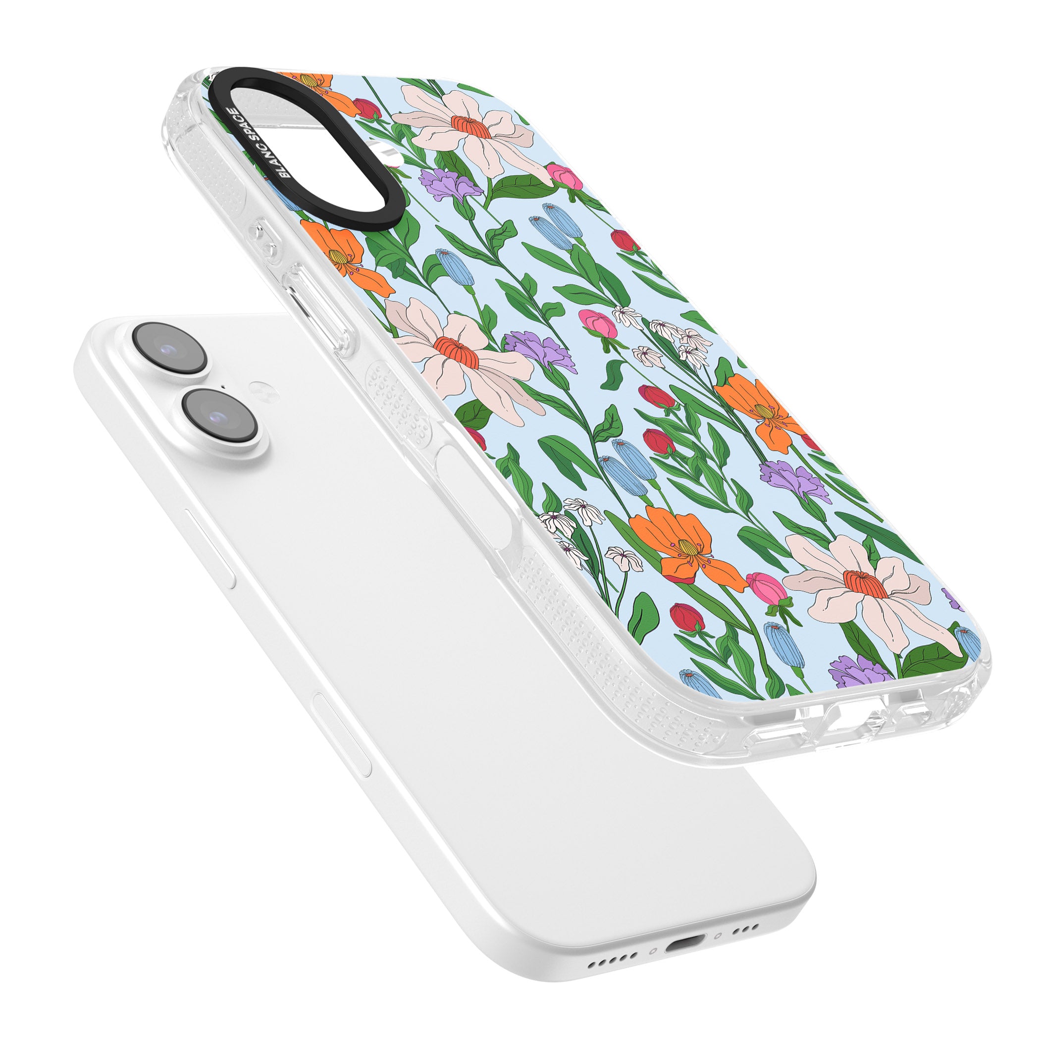 Full Bloom Background iPhone 17 Impact Air Clear Phone Case Colours