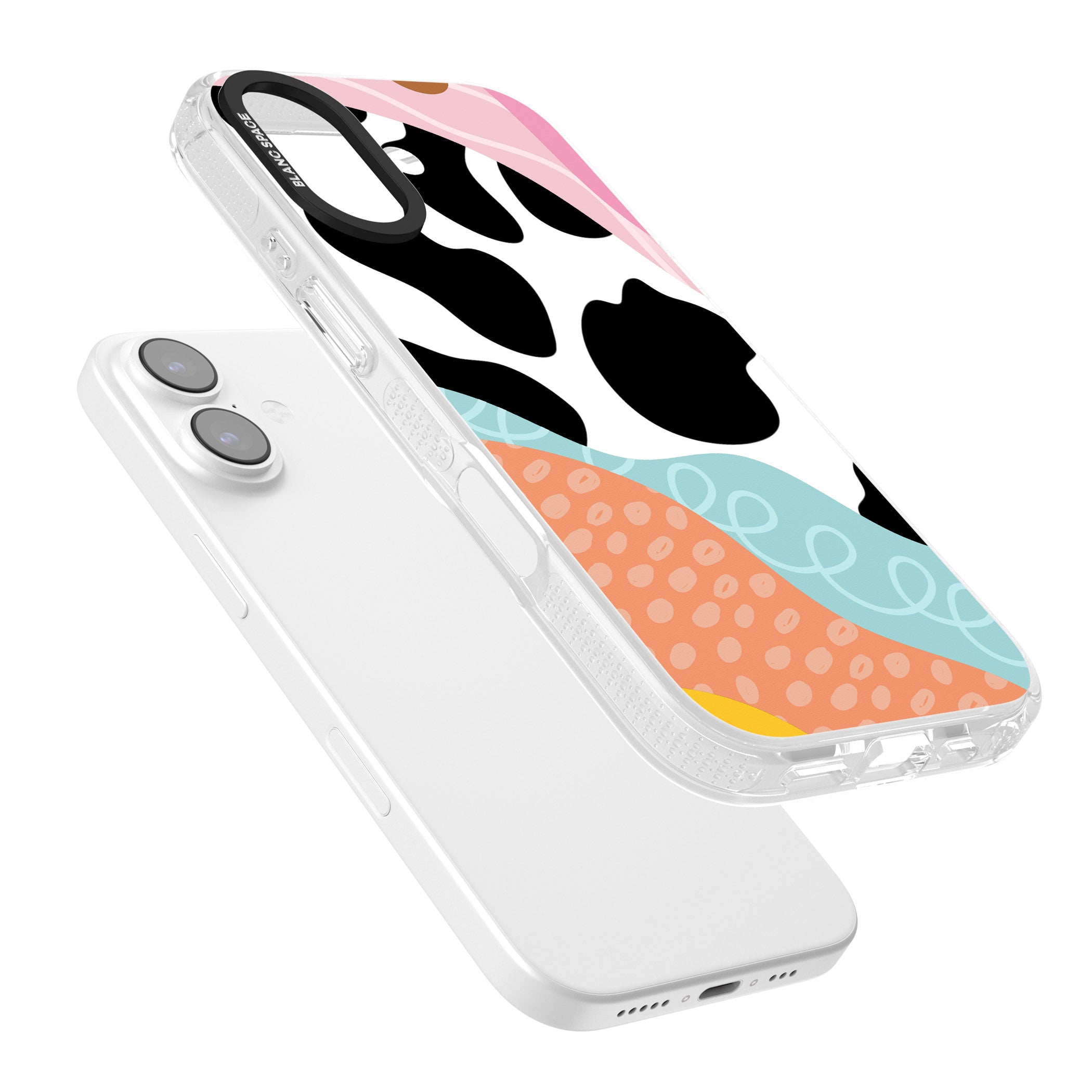 Abstract Elegance iPhone 17 Impact Air Clear Phone Case Colours