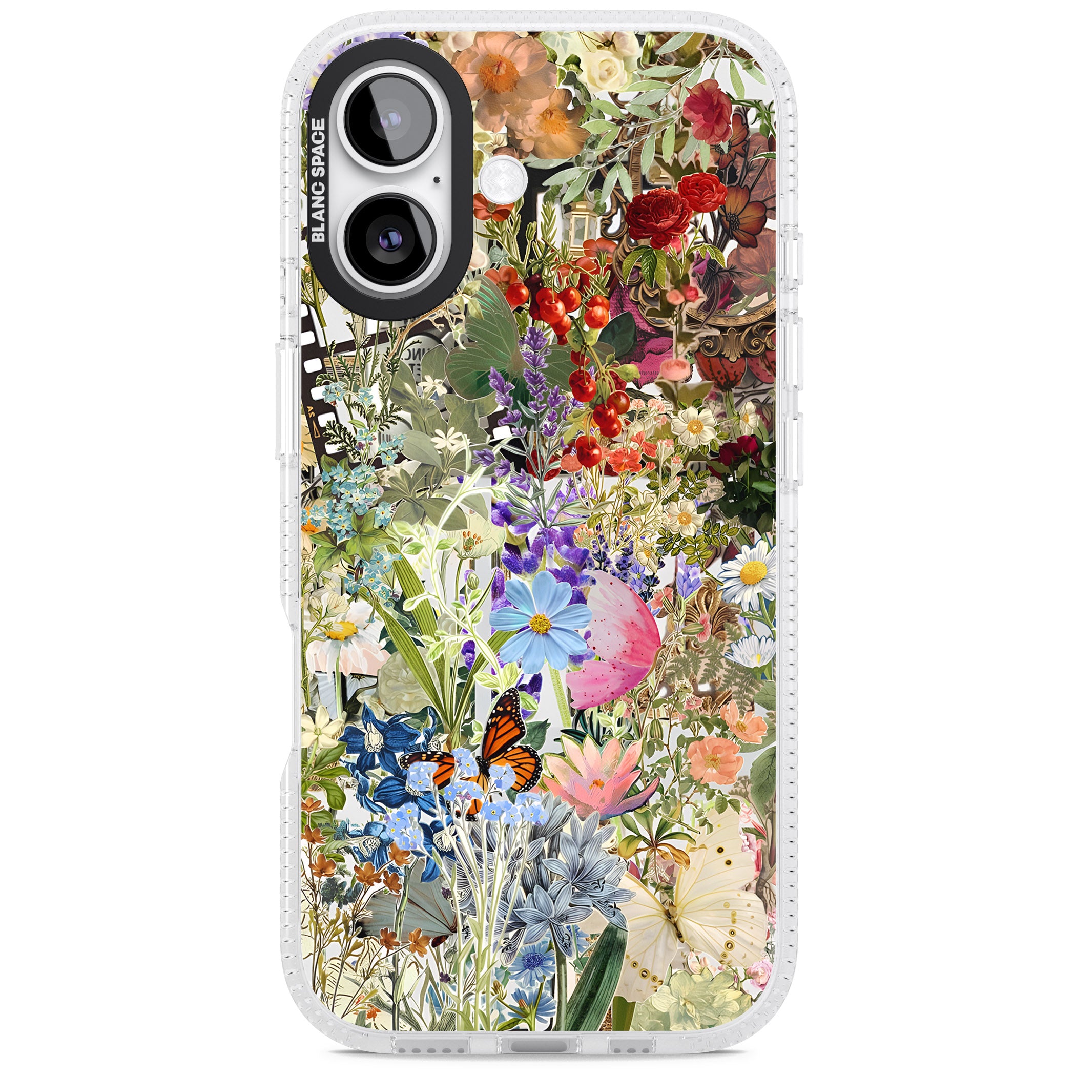 Flower Mix Collage iPhone 17 Impact Air Clear Phone Case