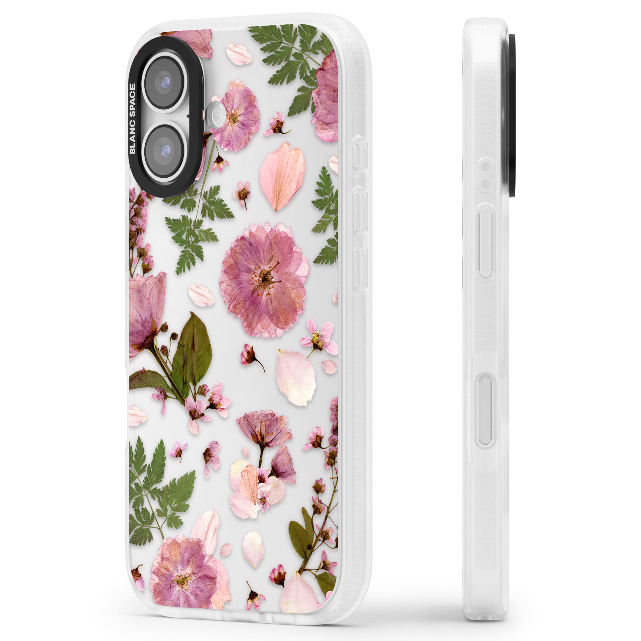 Blossom Bouquet iPhone 17 Impact Air Clear Phone Case Side Profile