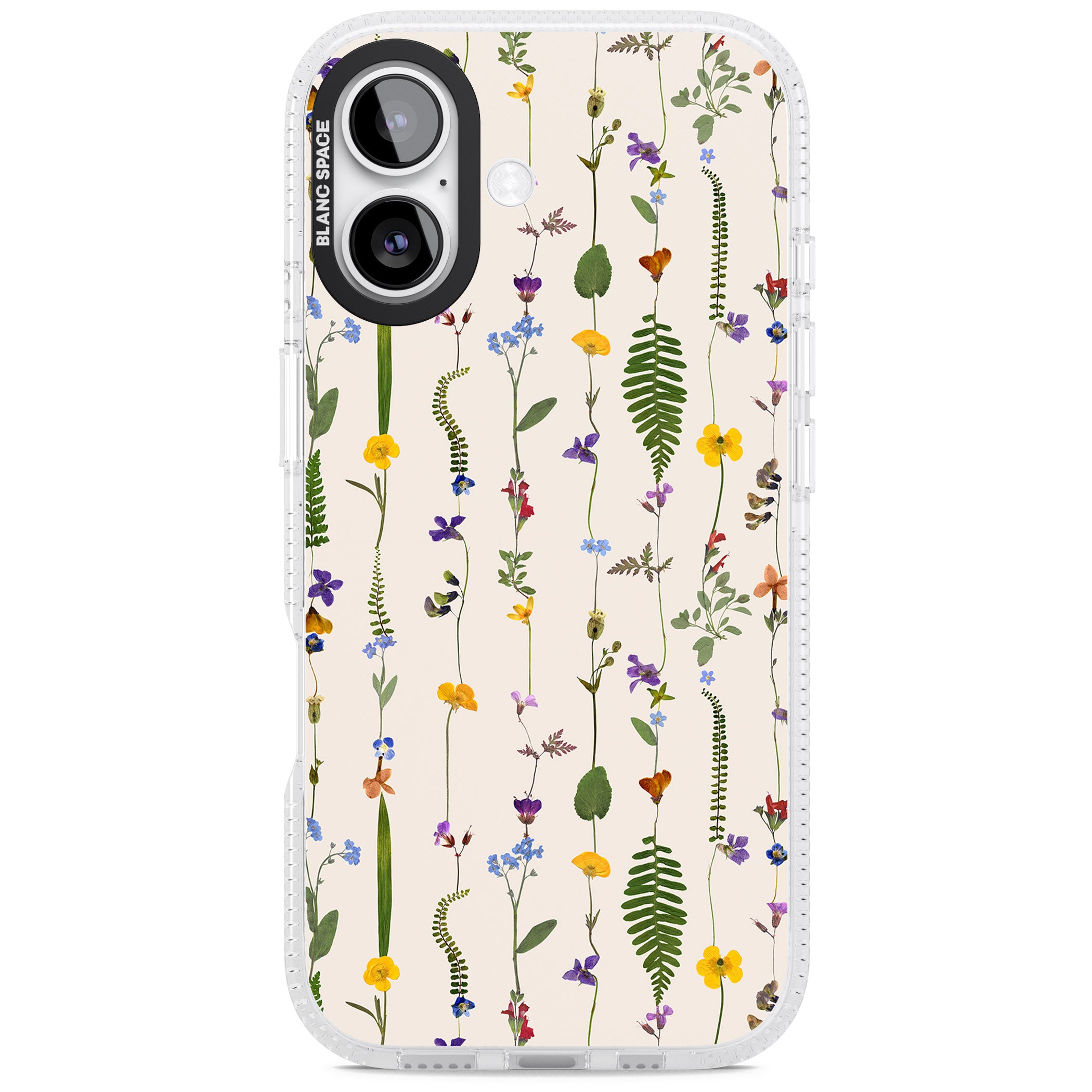 Wildflower Vertical iPhone 17 Impact Air Clear Phone Case