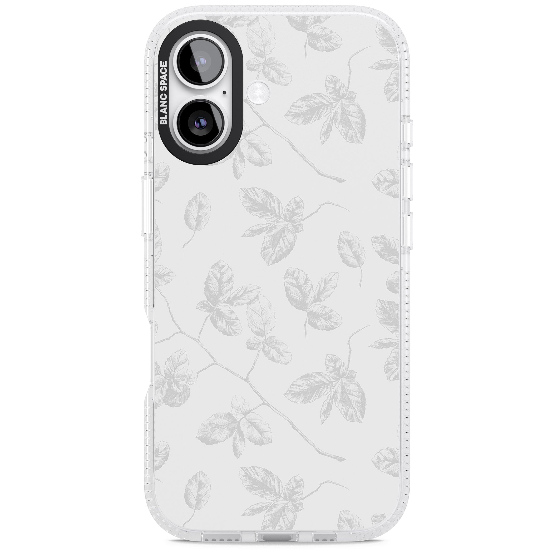 Grey Vine Botanical iPhone 17 Impact Air Clear Phone Case