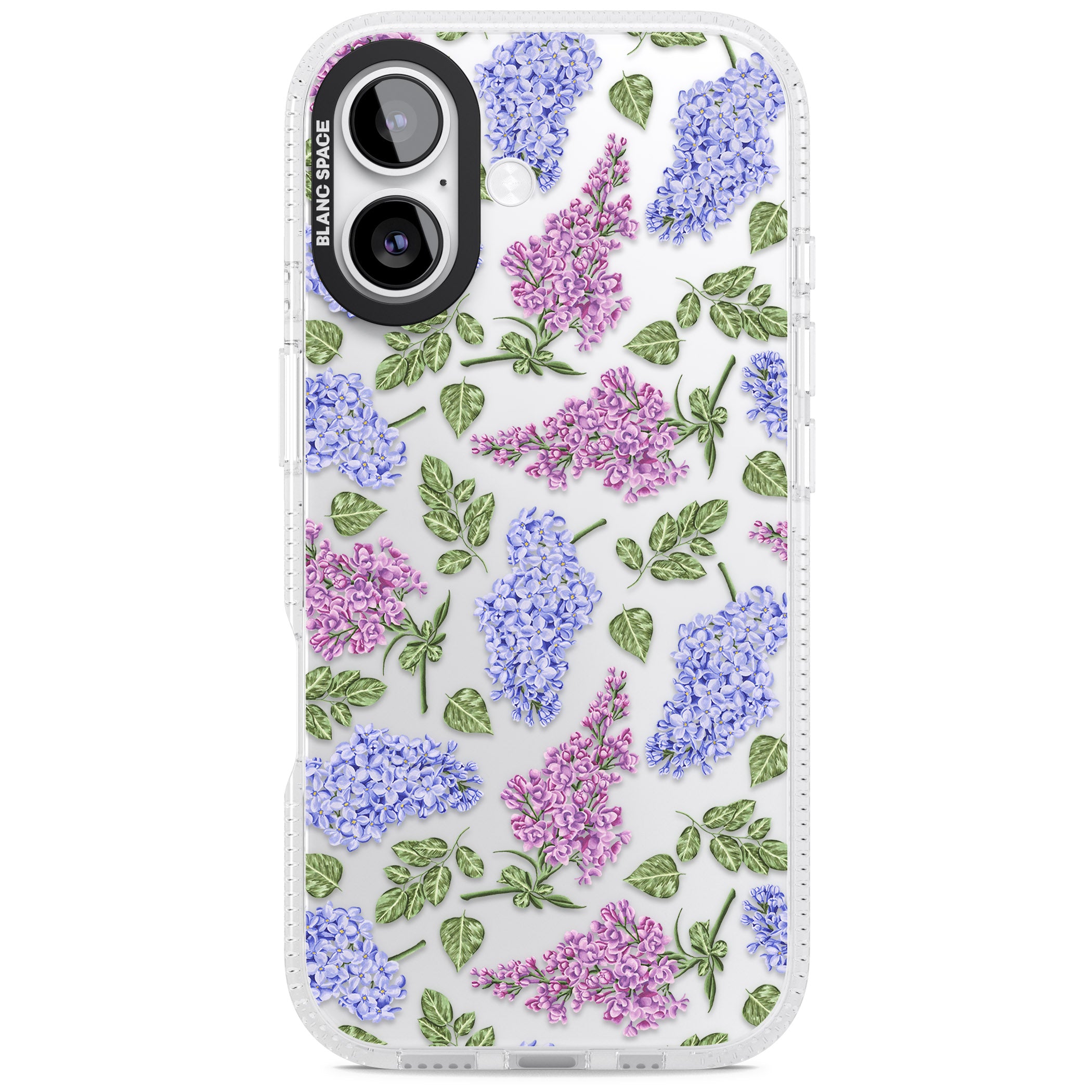 Purple Blossoms Transparent Floral iPhone 17 Impact Air Clear Phone Case