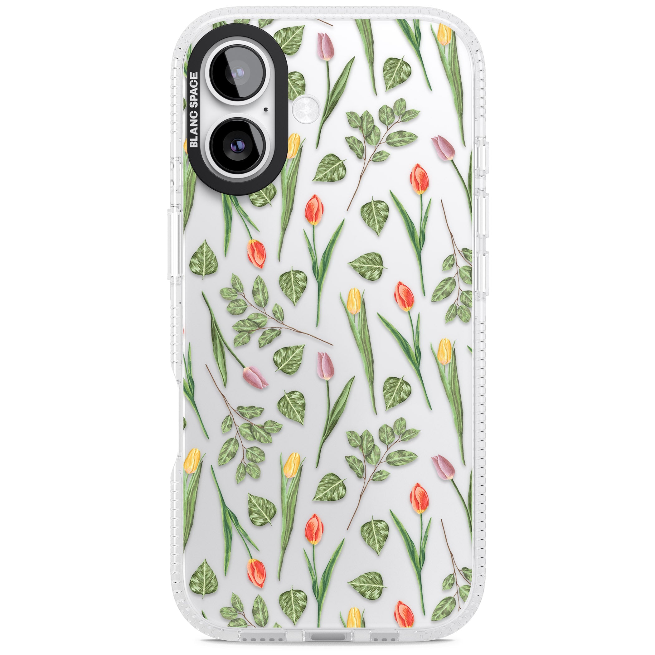 Spring Tulips Floral iPhone 17 Impact Air Clear Phone Case