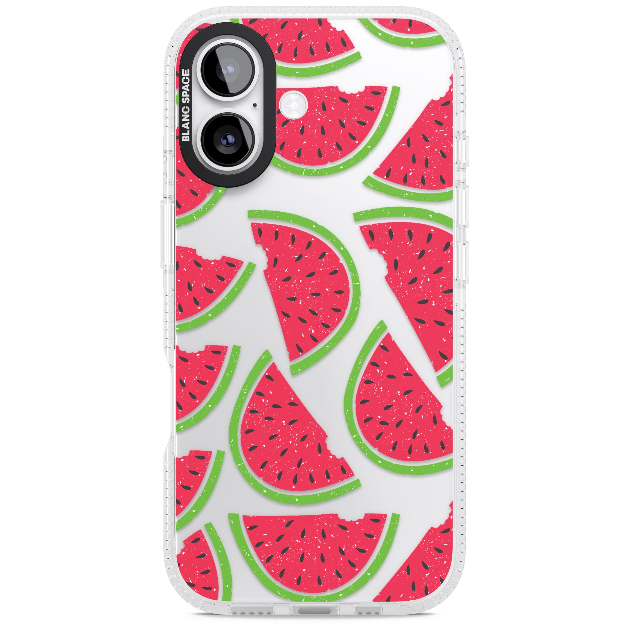 Watermelon Pattern iPhone 17 Impact Air Clear Phone Case