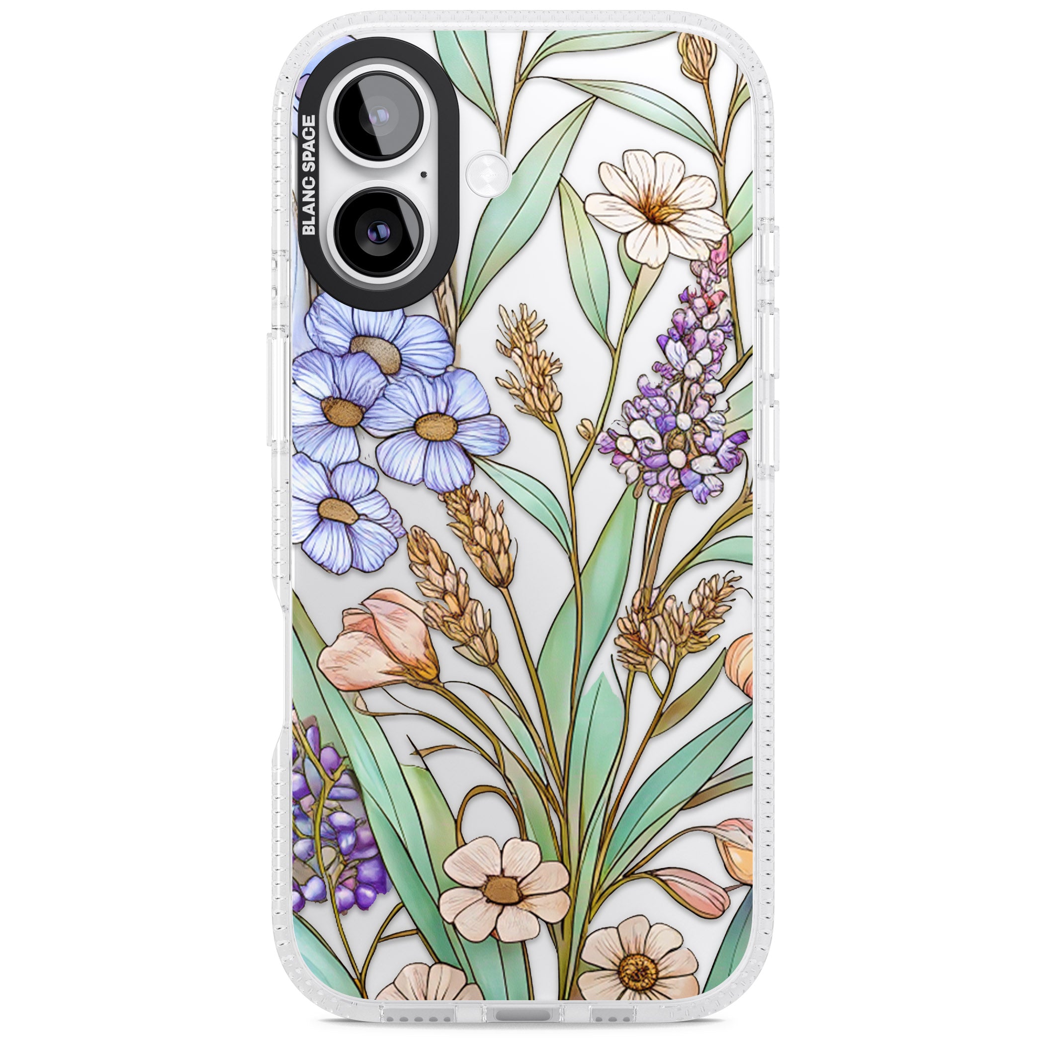 Glass Lavenders & Daisies iPhone 17 Impact Air Clear Phone Case