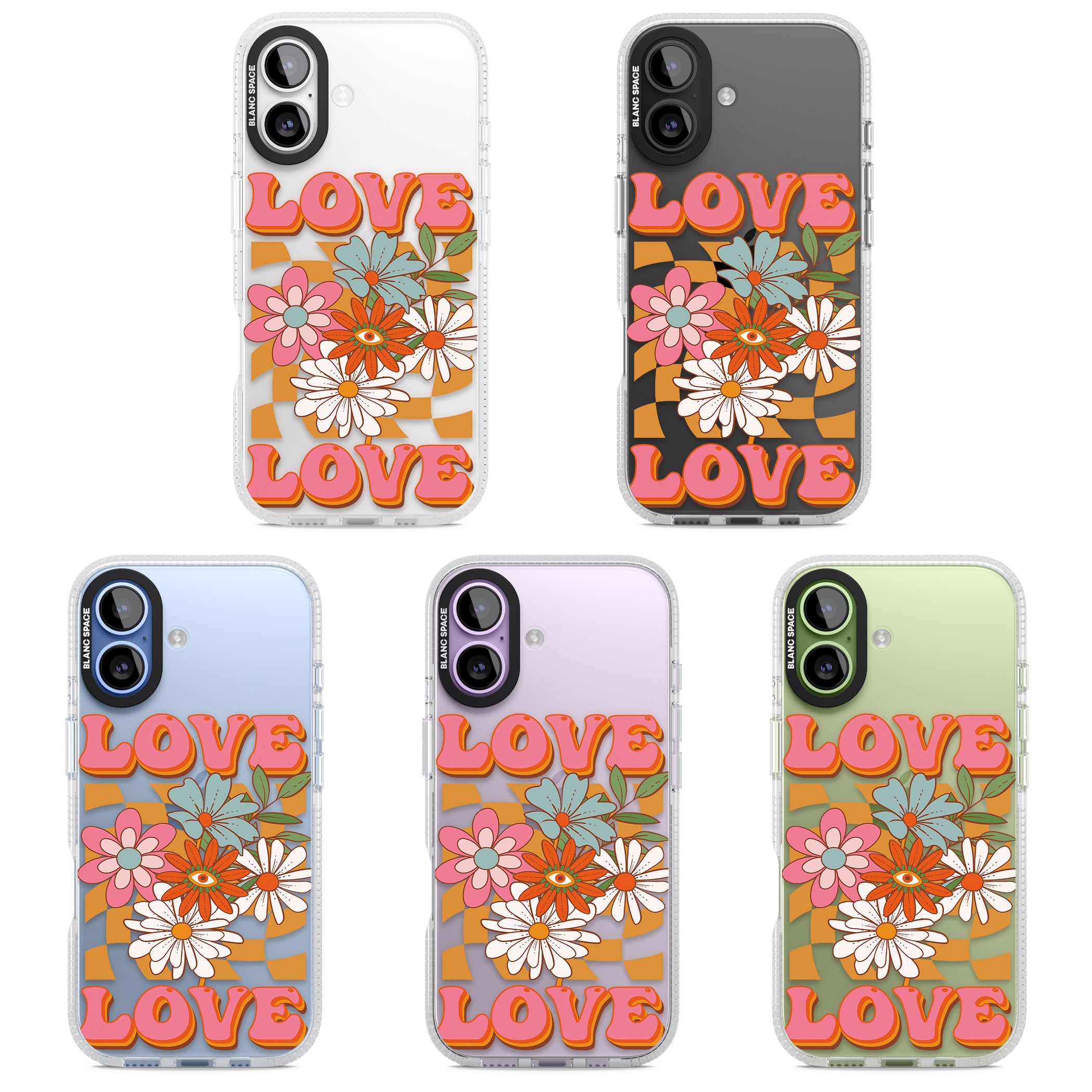Love Bloom iPhone 17 Impact Air Clear Phone Case APT Impact Protection