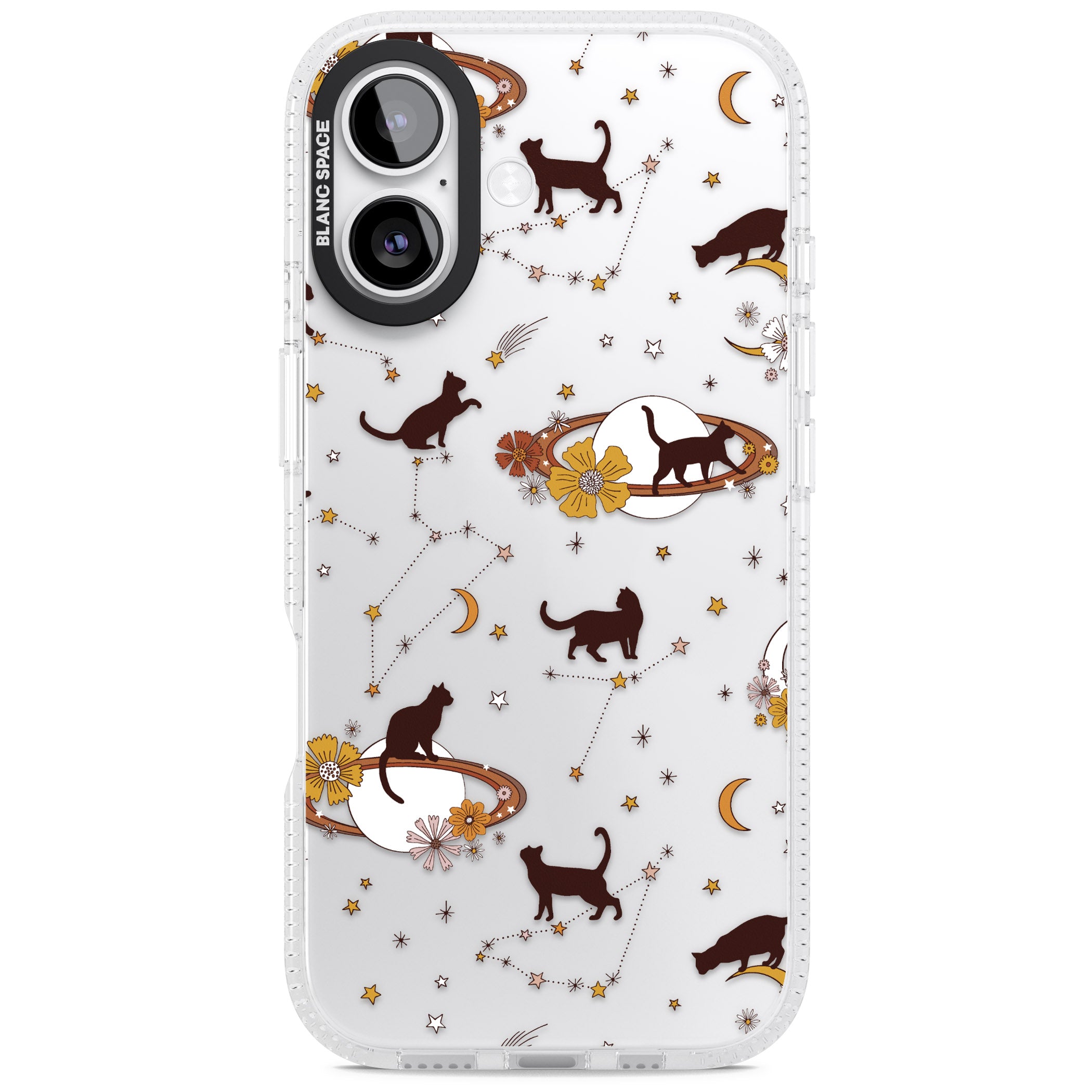 Halloween Cats And Astrology iPhone 17 Impact Air Clear Phone Case