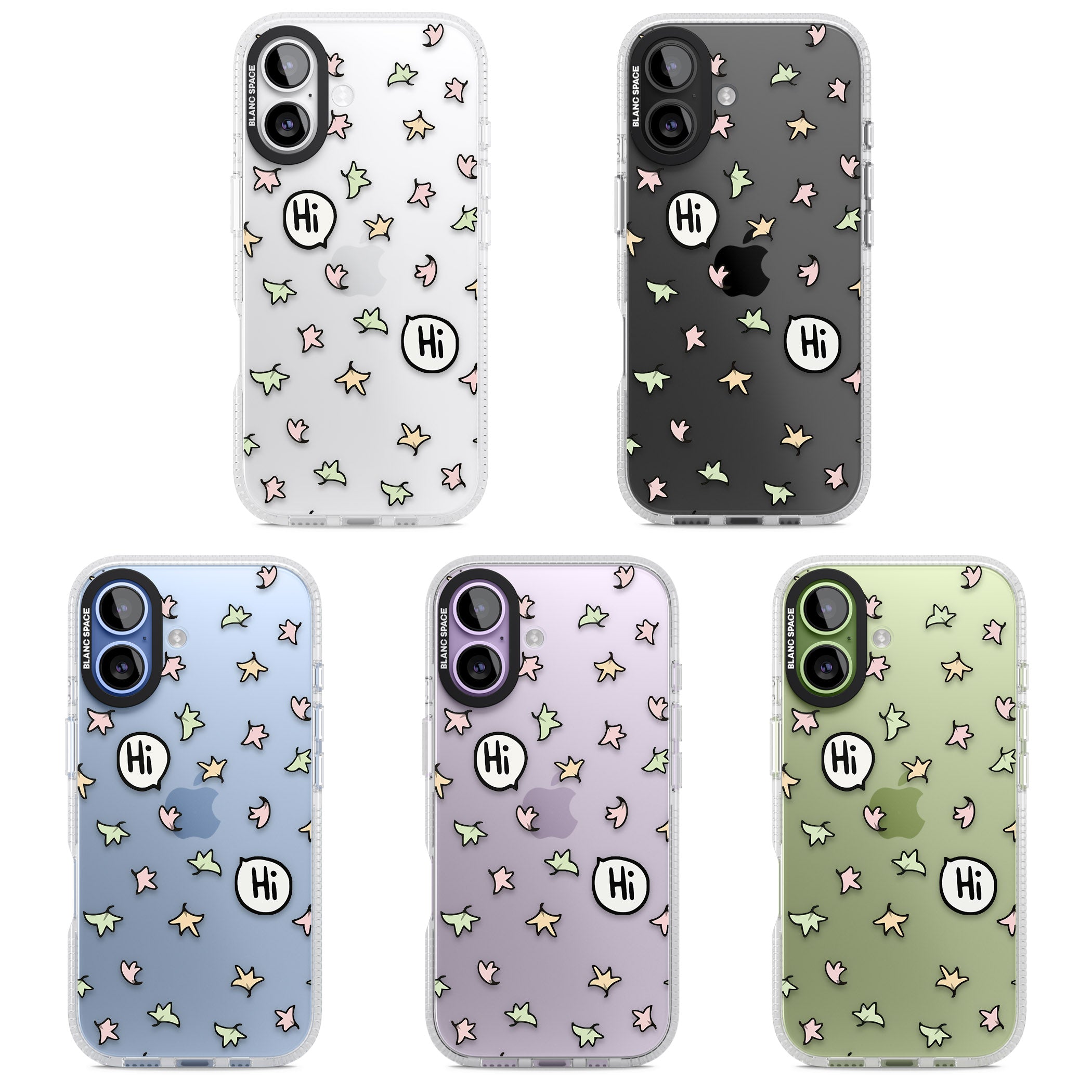Heartstopper Leaves Pattern iPhone 17 Impact Air Clear Phone Case APT Impact Protection