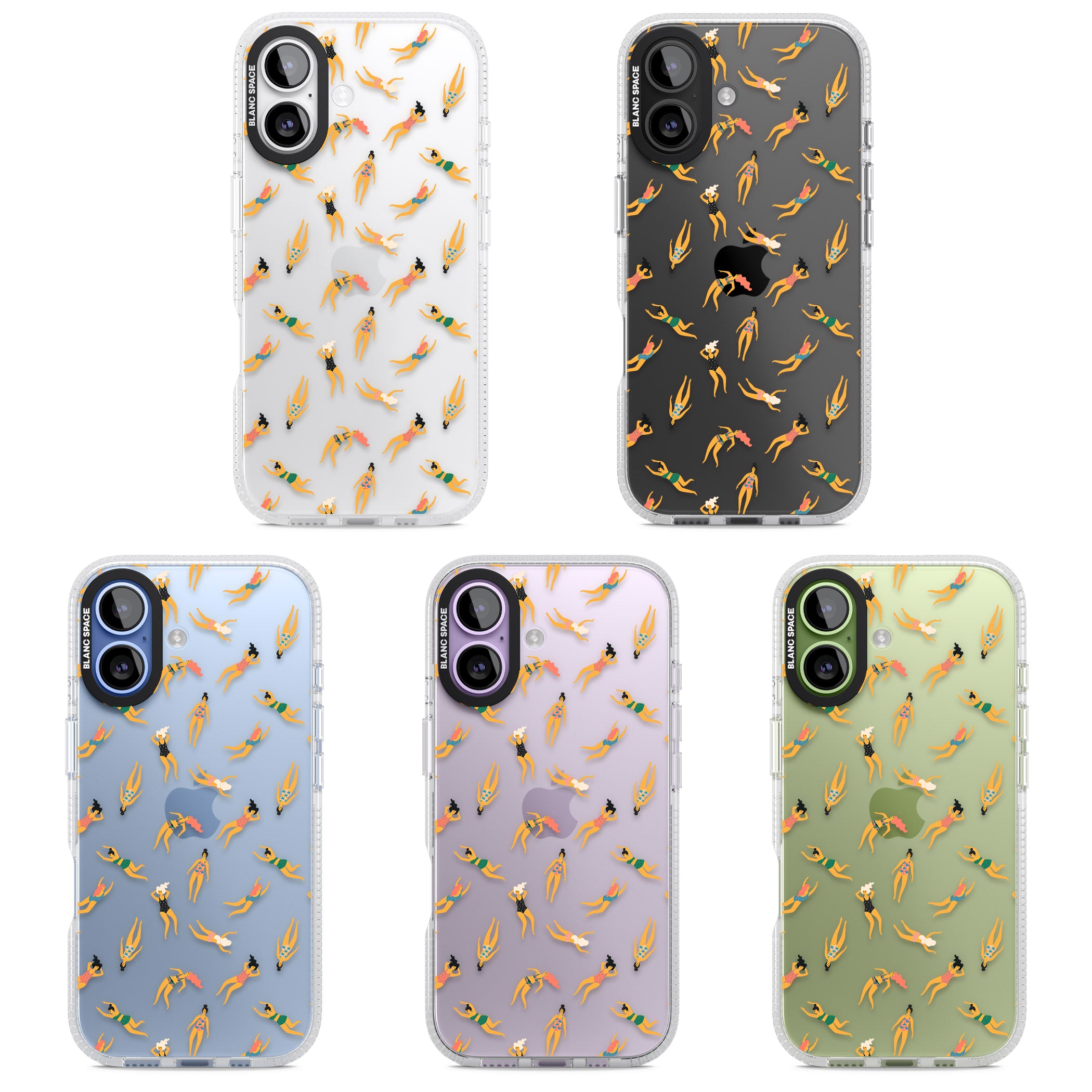 Poolside Pattern iPhone 17 Impact Air Clear Phone Case APT Impact Protection