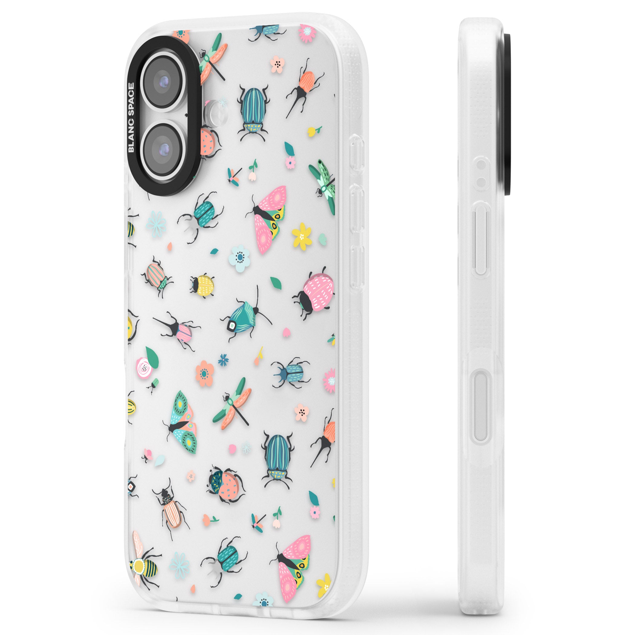 Playful Bug Life iPhone 17 Impact Air Clear Phone Case Side Profile