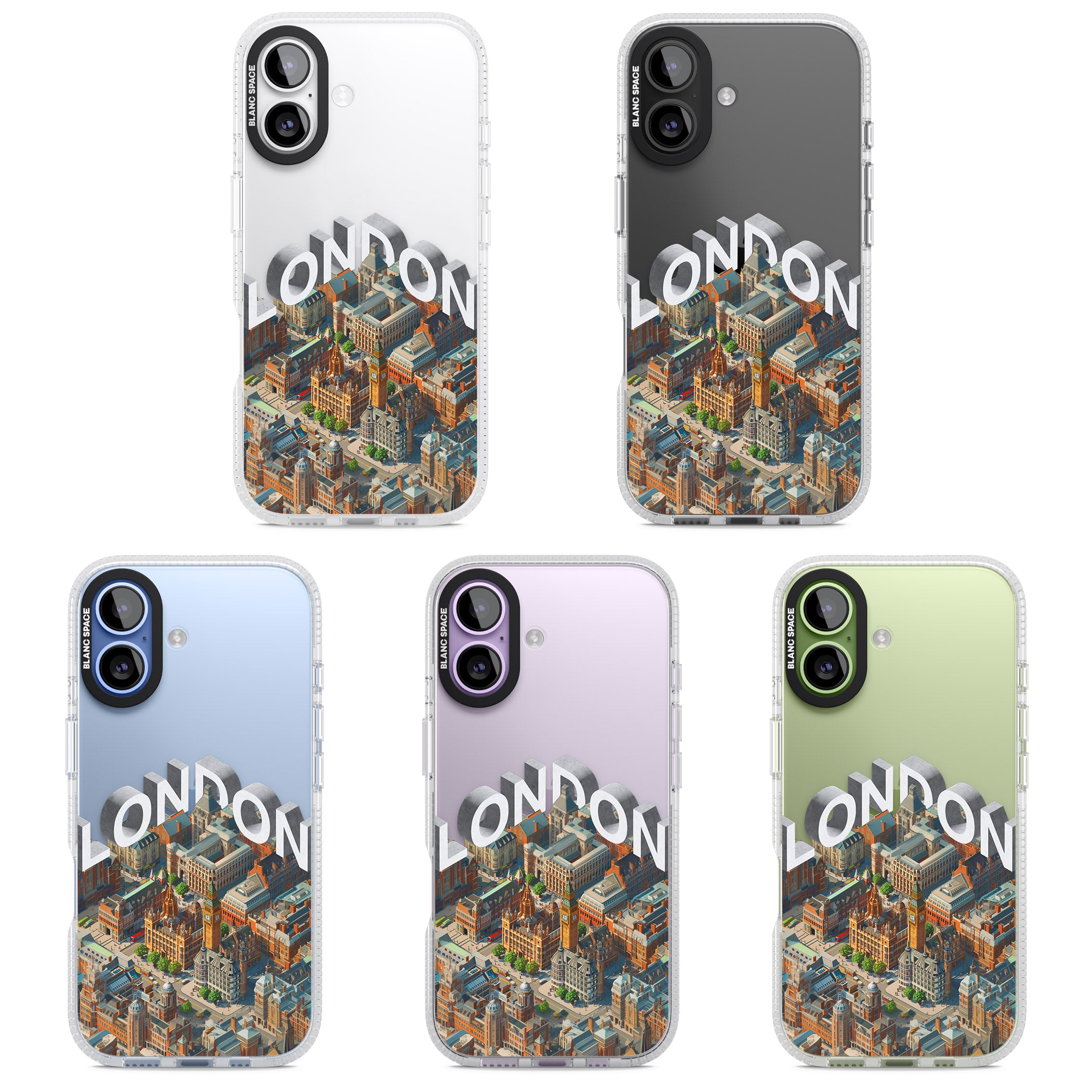 London iPhone 17 Impact Air Clear Phone Case APT Impact Protection