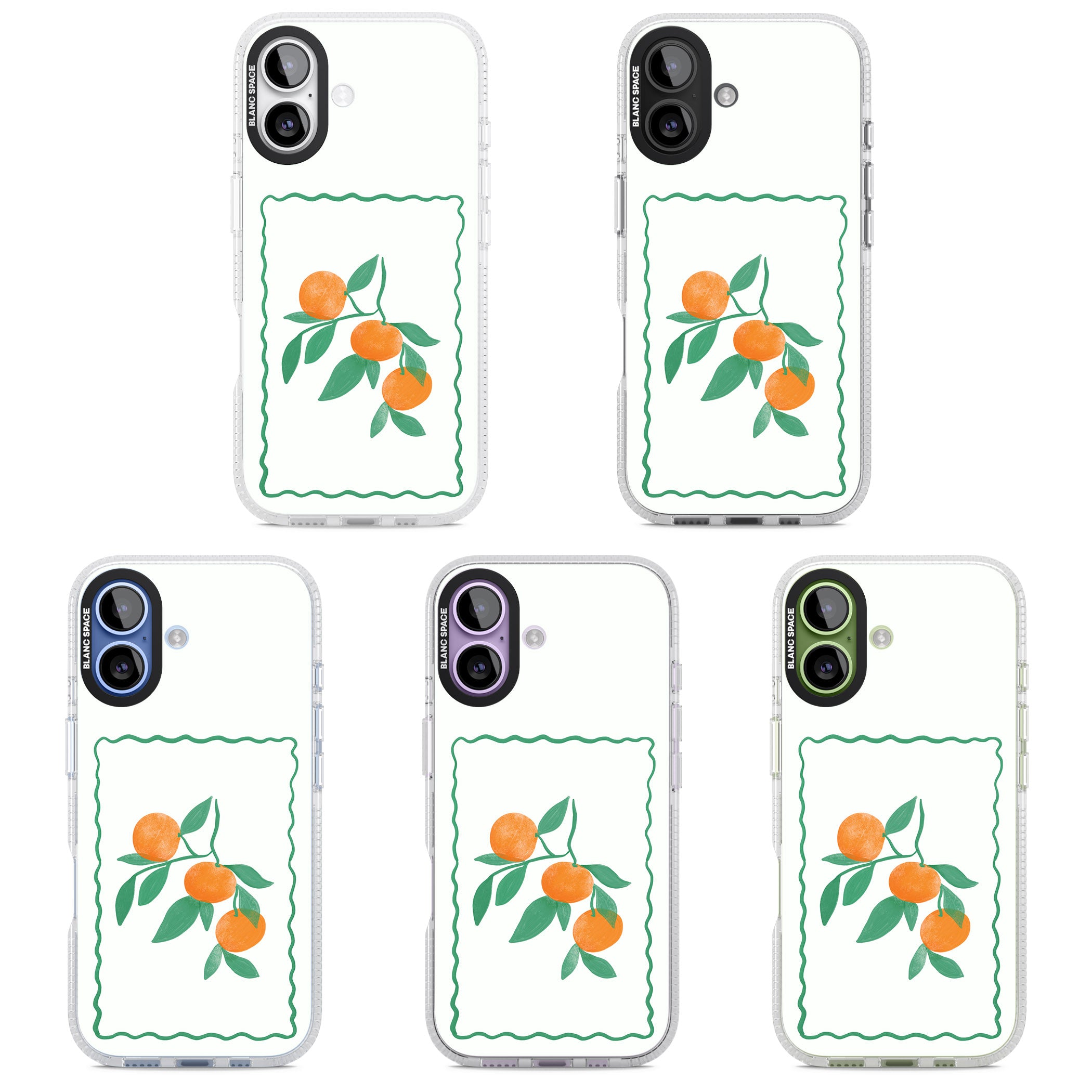 Italian Oranges iPhone 17 Impact Air Clear Phone Case APT Impact Protection