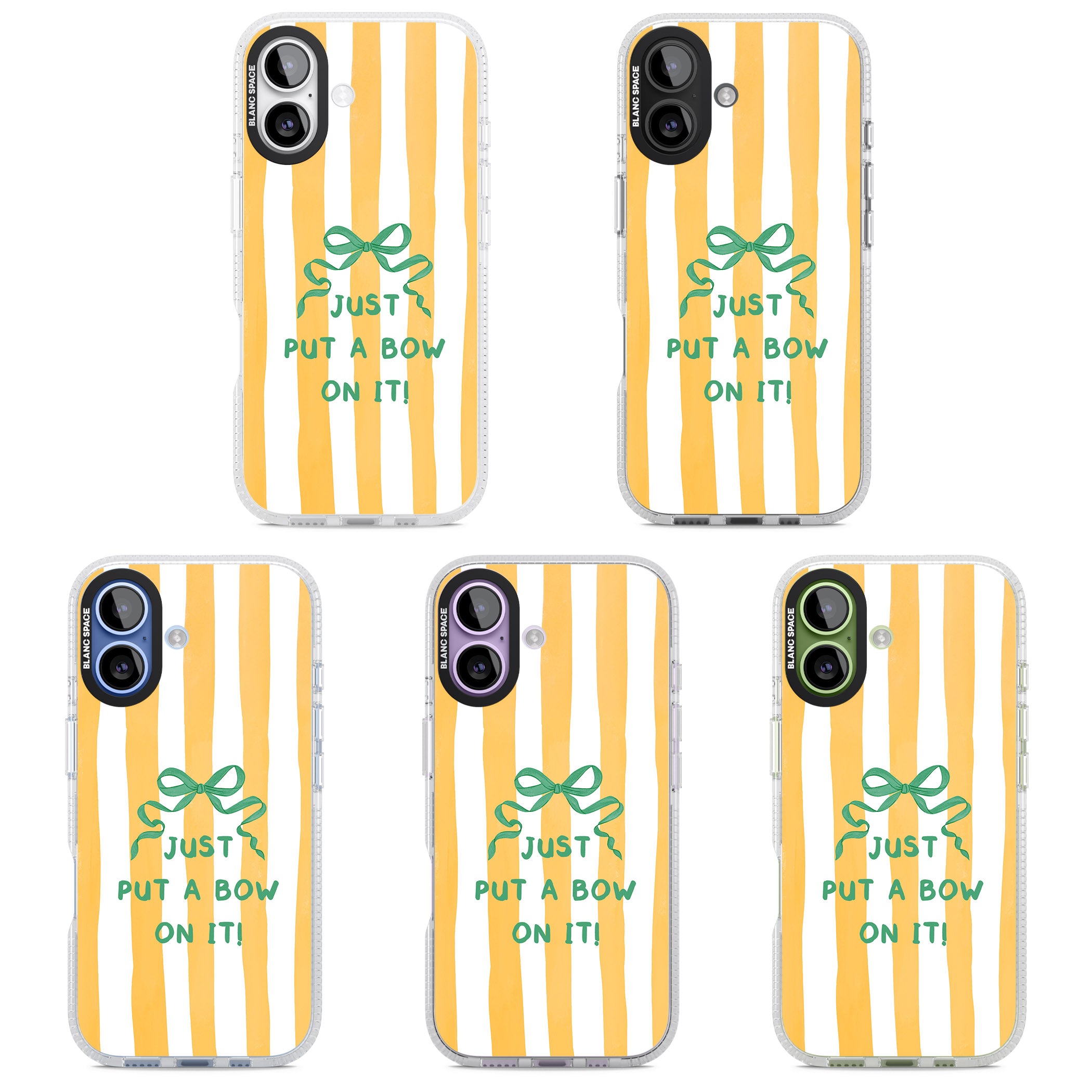 Just Put a Bow On It iPhone 17 Impact Air Clear Phone Case APT Impact Protection