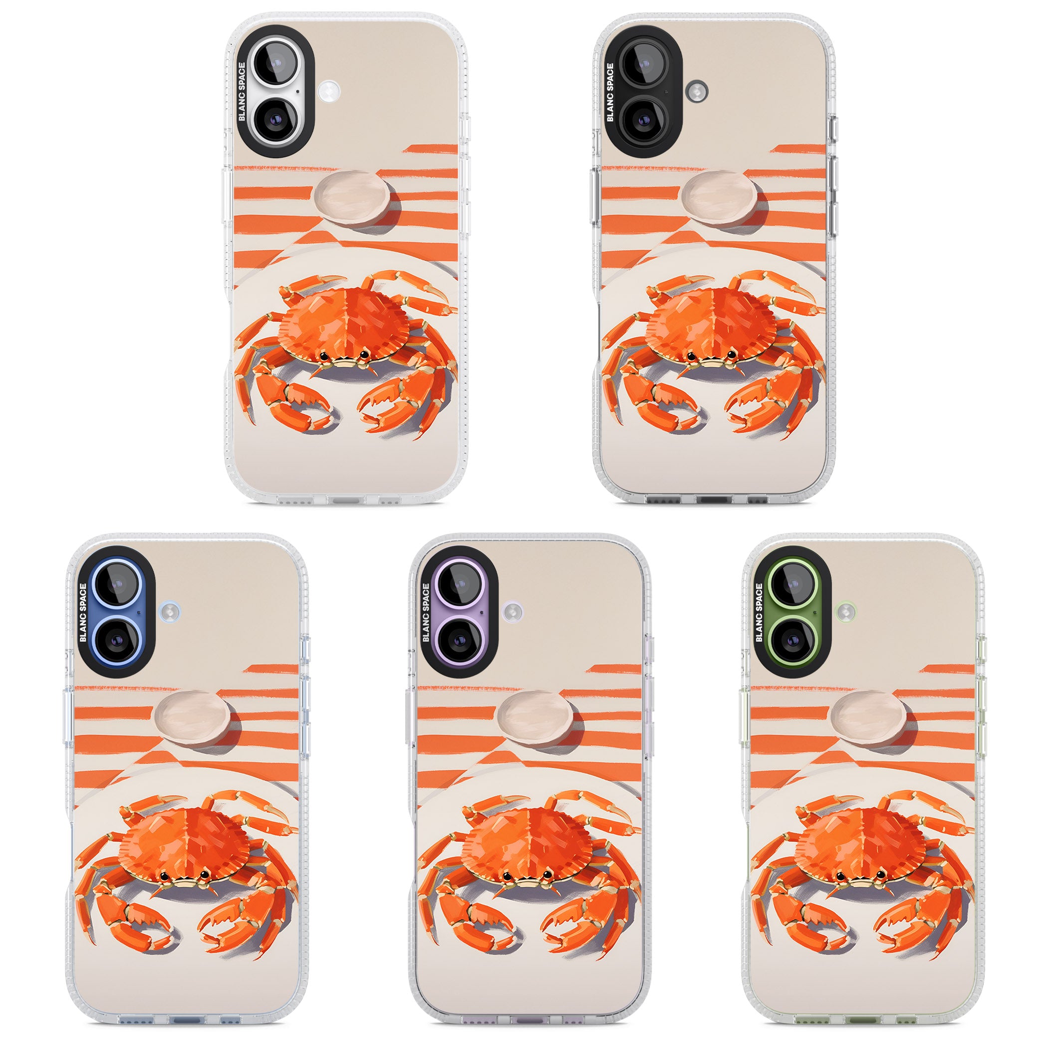 Beach Crab iPhone 17 Impact Air Clear Phone Case APT Impact Protection
