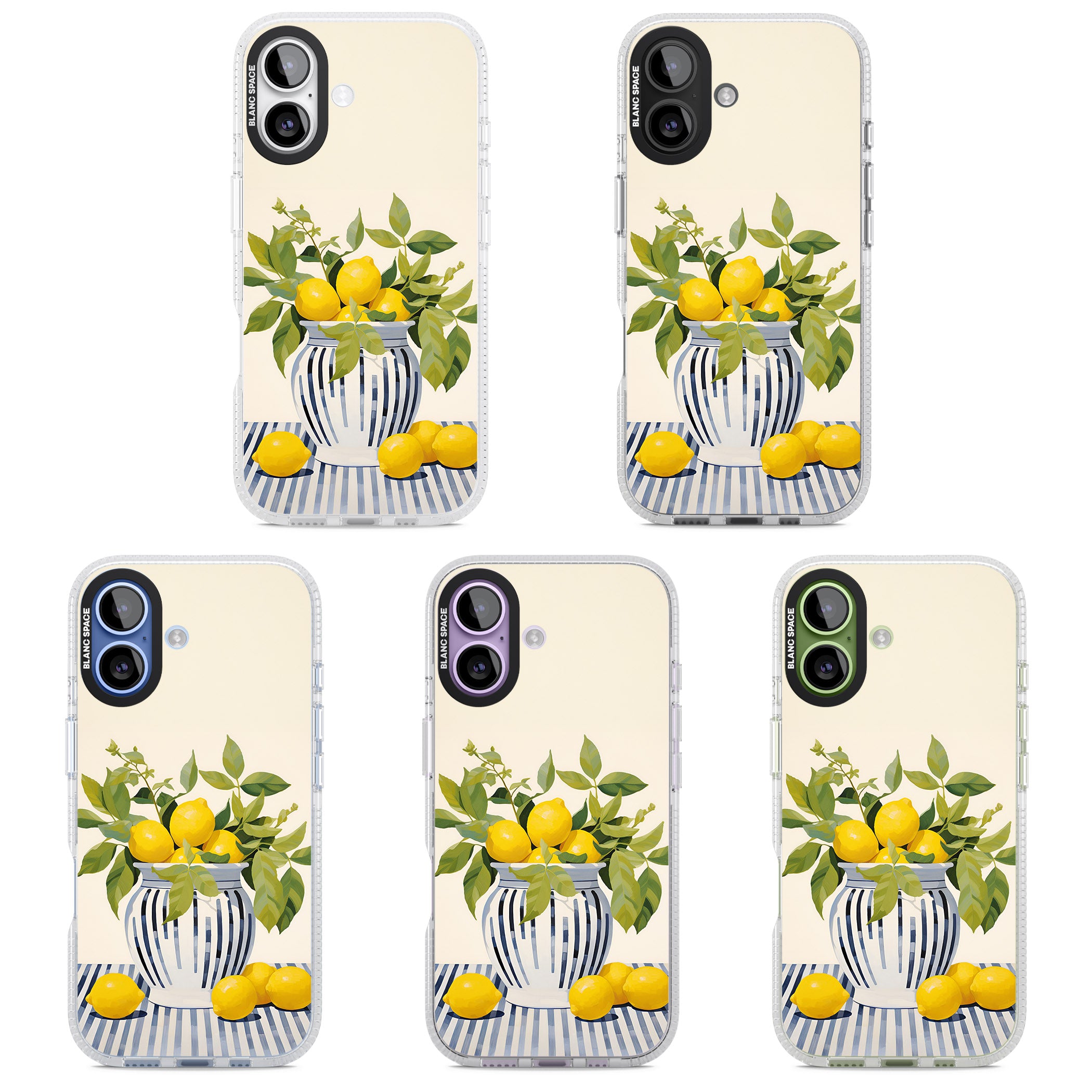 Lemon Plant Vase iPhone 17 Impact Air Clear Phone Case APT Impact Protection