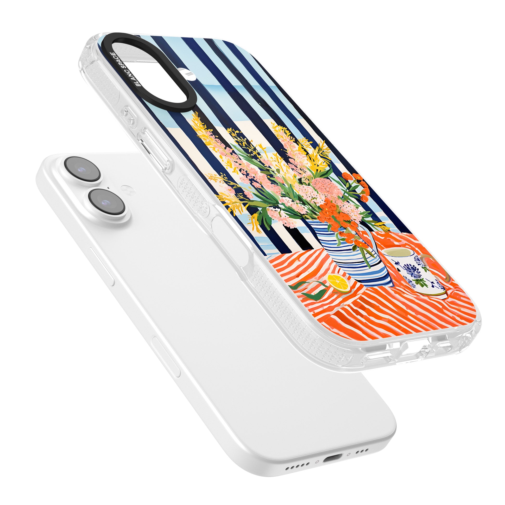 Seaside Flowers iPhone 17 Impact Air Clear Phone Case Colours