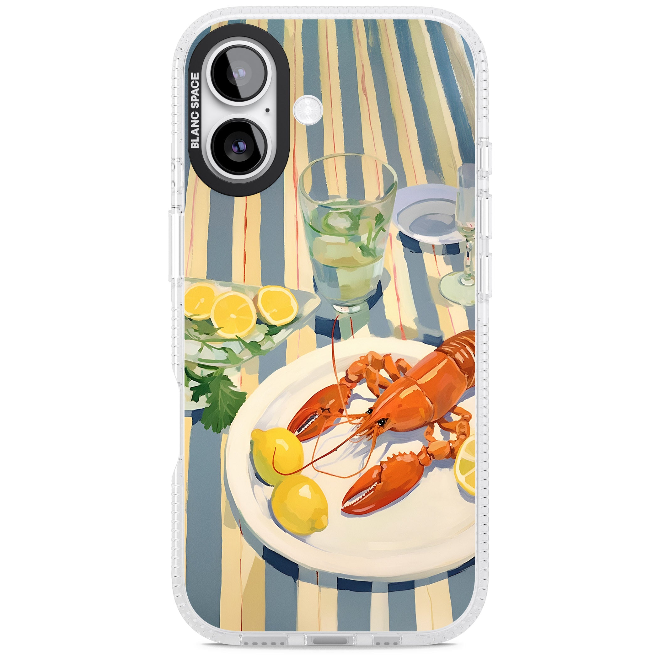 Lobster & Lemons iPhone 17 Impact Air Clear Phone Case