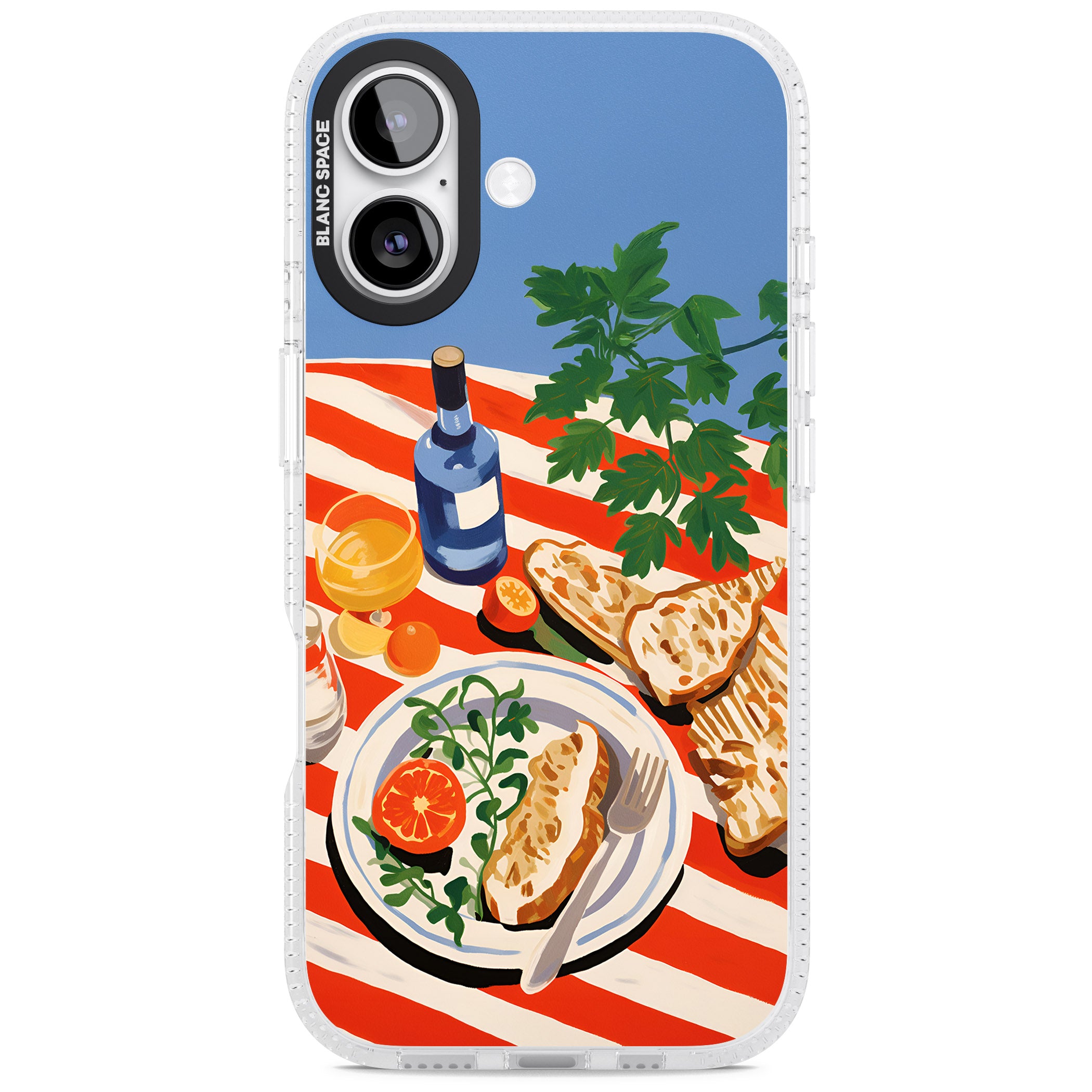 Mediterranean Lunch Table iPhone 17 Impact Air Clear Phone Case