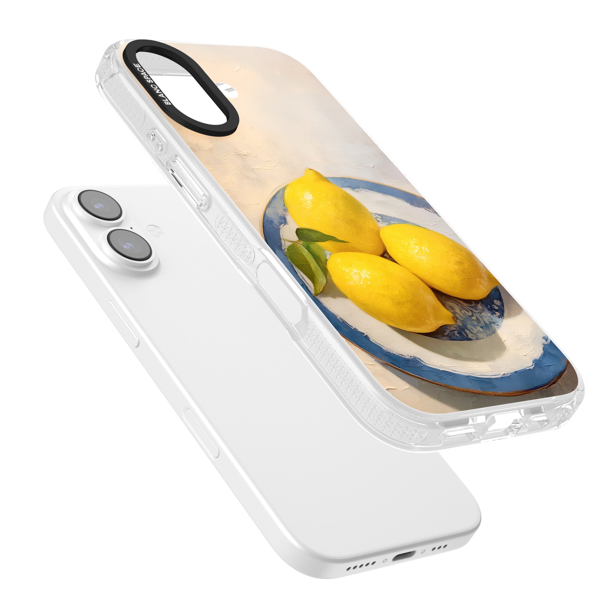 Lemons on Porcelain iPhone 17 Impact Air Clear Phone Case Colours
