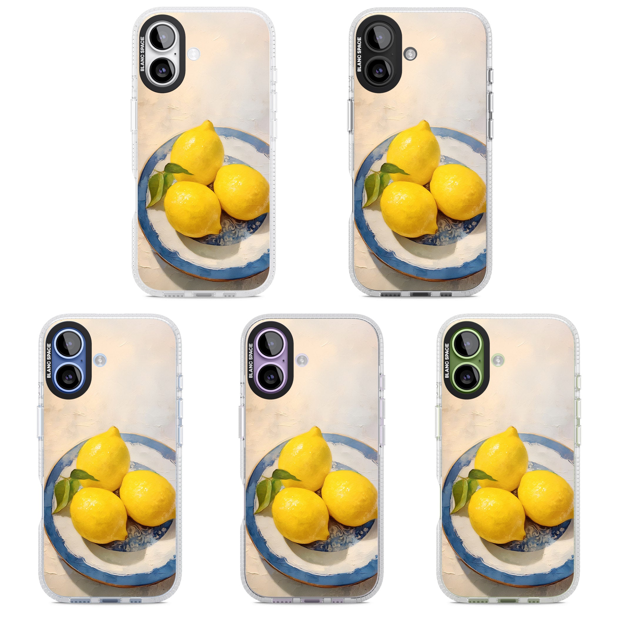 Lemons on Porcelain iPhone 17 Impact Air Clear Phone Case APT Impact Protection
